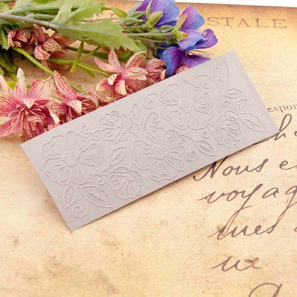 10Pcs Butterfly Flower Leaf Plastic Embossing Folder DIY Craft Template Molds Stamp Stencils Scrapbook Paper Cards Photo Album Making Tool Embossing Folders Handmade Art Craft Supplies Decorating Mold
