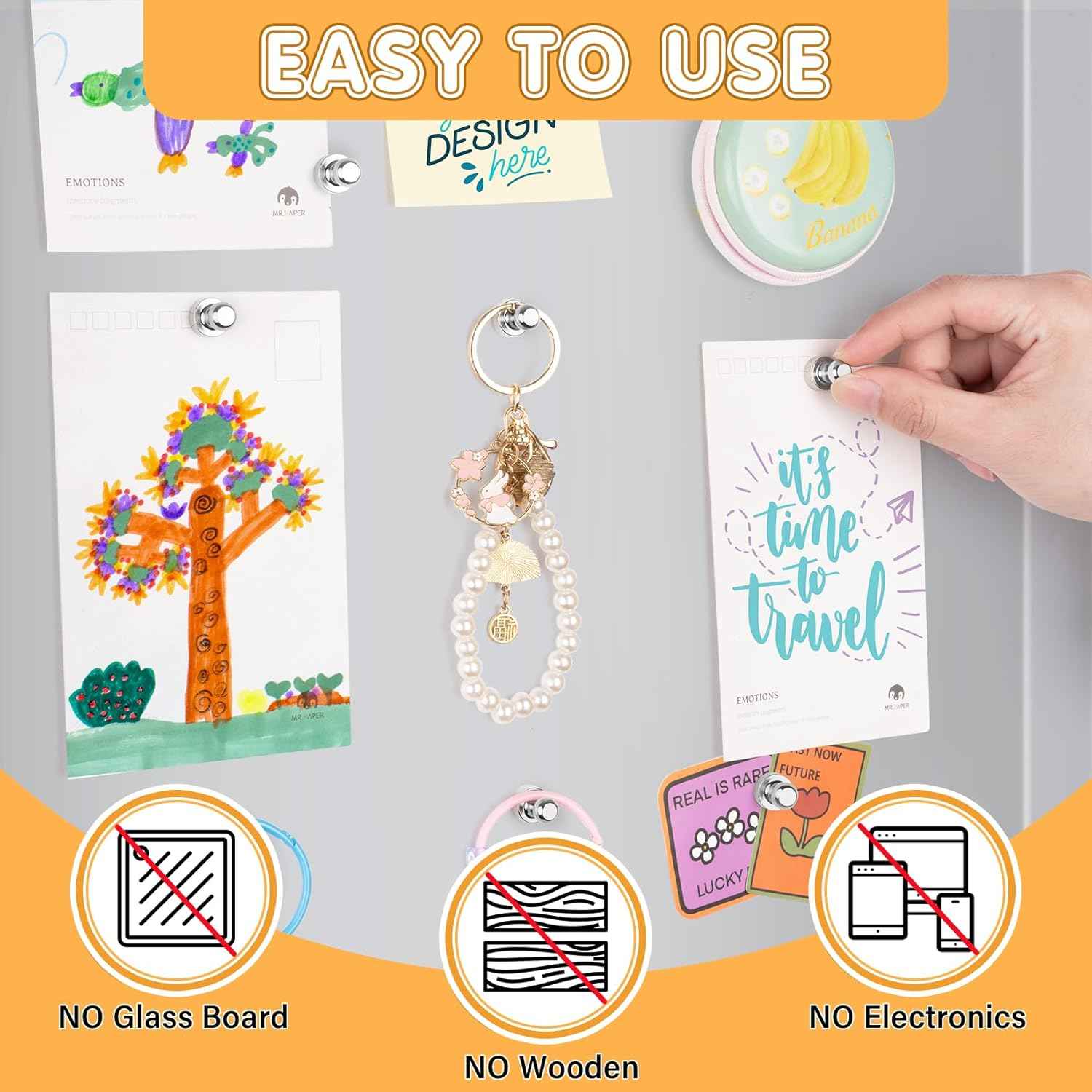 12Pcs Strong Magnets for Whiteboard, Fridge Magnets Adults, Refrigerator Magnets, Magnet Fridge, Small Strong Magnets for Kitchen, Office, Classroom, Locker