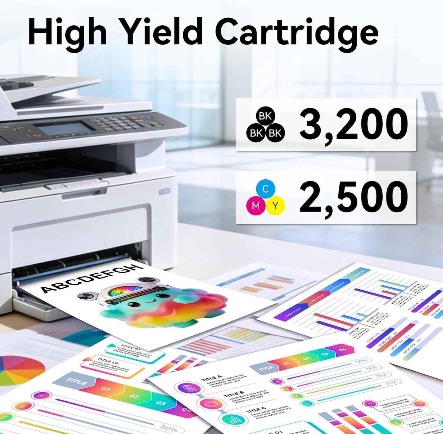 Compatible 218X Toner Cartridge Replacement for HP 218X Toner Cartridge Compatible for HP Color LaserJet pro MFP 3301sdw 3301fdw 3301cdw 3201dw Printer (Color, 4-Pack)
