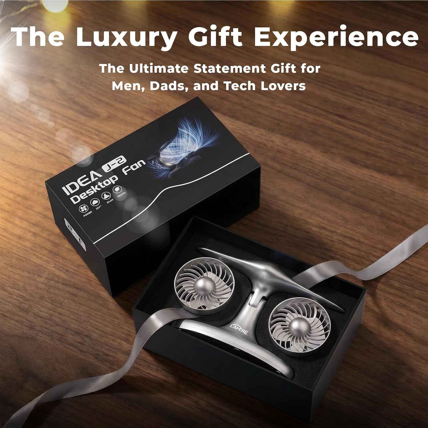 Portable Desk Fan, 8000mAh Battery Operated 18H Runtime Aviation Turbine Table Fan, Quiet USB-C Rechargeable Personal Fan, Unique Tech Office Gift for Men, Dad, Pilots