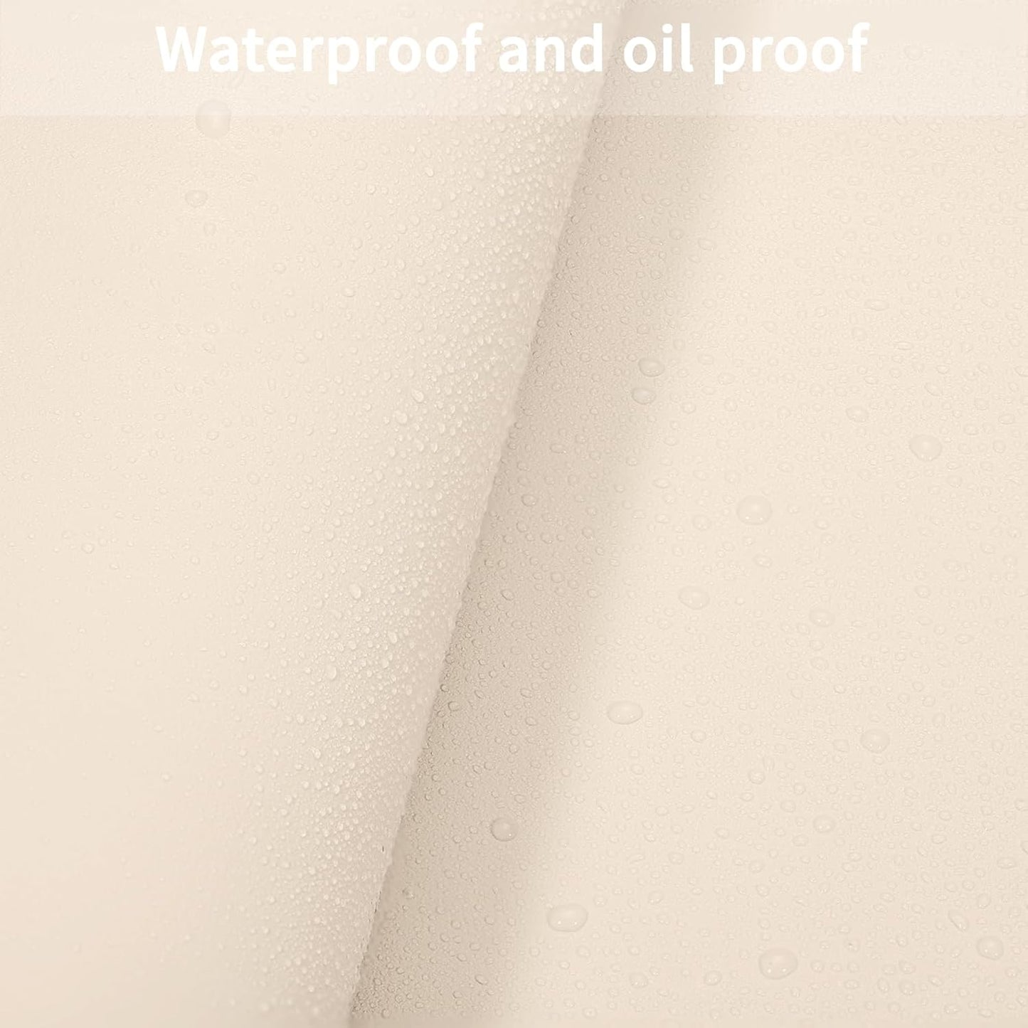Leather Table Cover,1.8mm Thick,35.4x70.9 Inch Table Protector,Table Protector for Dining Room Table,Dining Table Cover,Table Cover Protector,Dining Table Pad(Off White+Light Gray,35.4x70.9)
