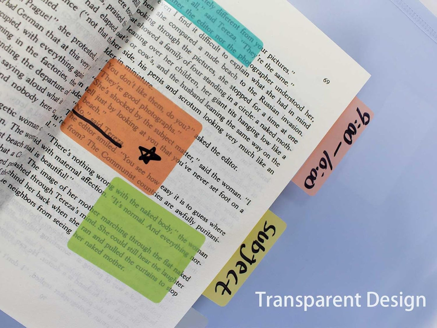 ELII 300 Pcs Tabs 2 Inch Sticky Index Tabs, Writable and Repositionable Book Tabs Page Tabs Colored Page Markers, Tabs for Books, Notebook Tabs, Tabs for Annotating Books (Pastel)