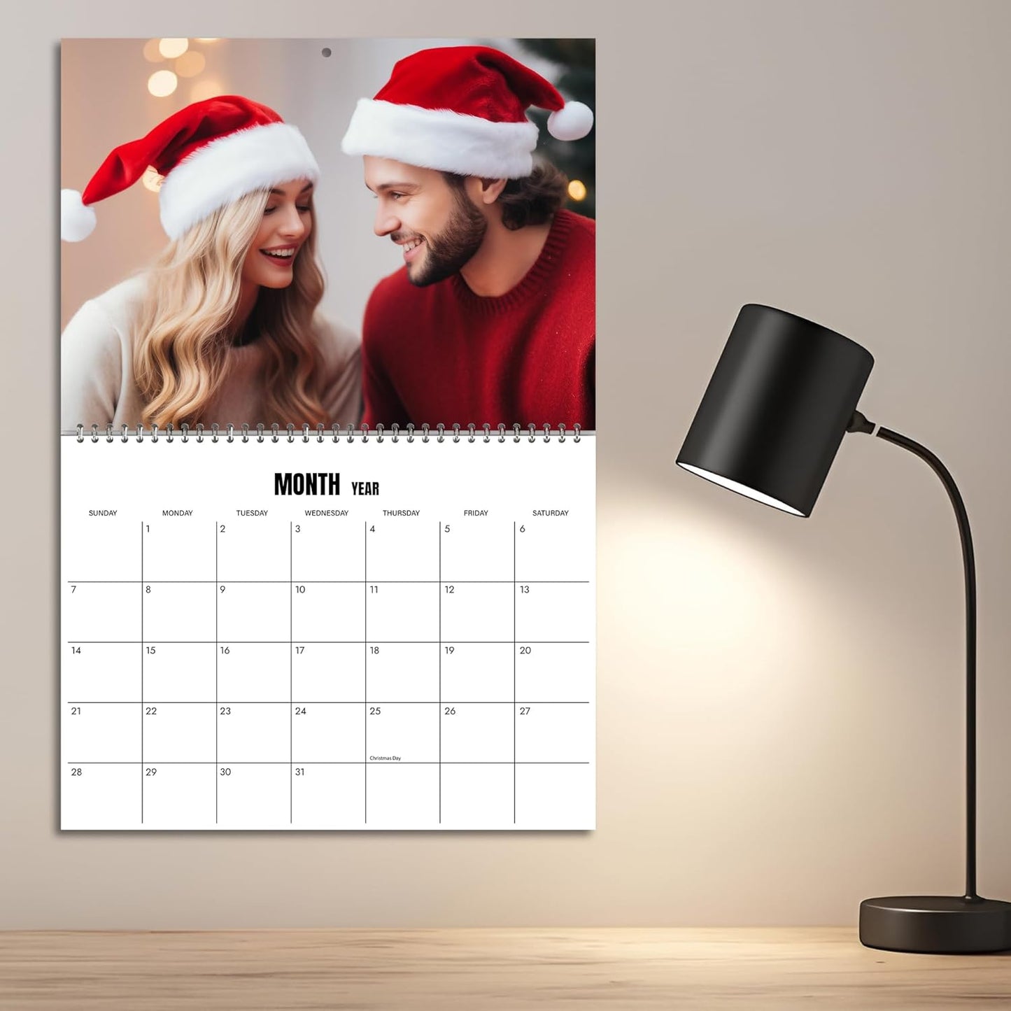 Custom Photo Wall Calendar 2026 for Home & Office - Print Your 13 Memories,Make Your Own Personalized Calendar 2026 - Customized Christmas Gift