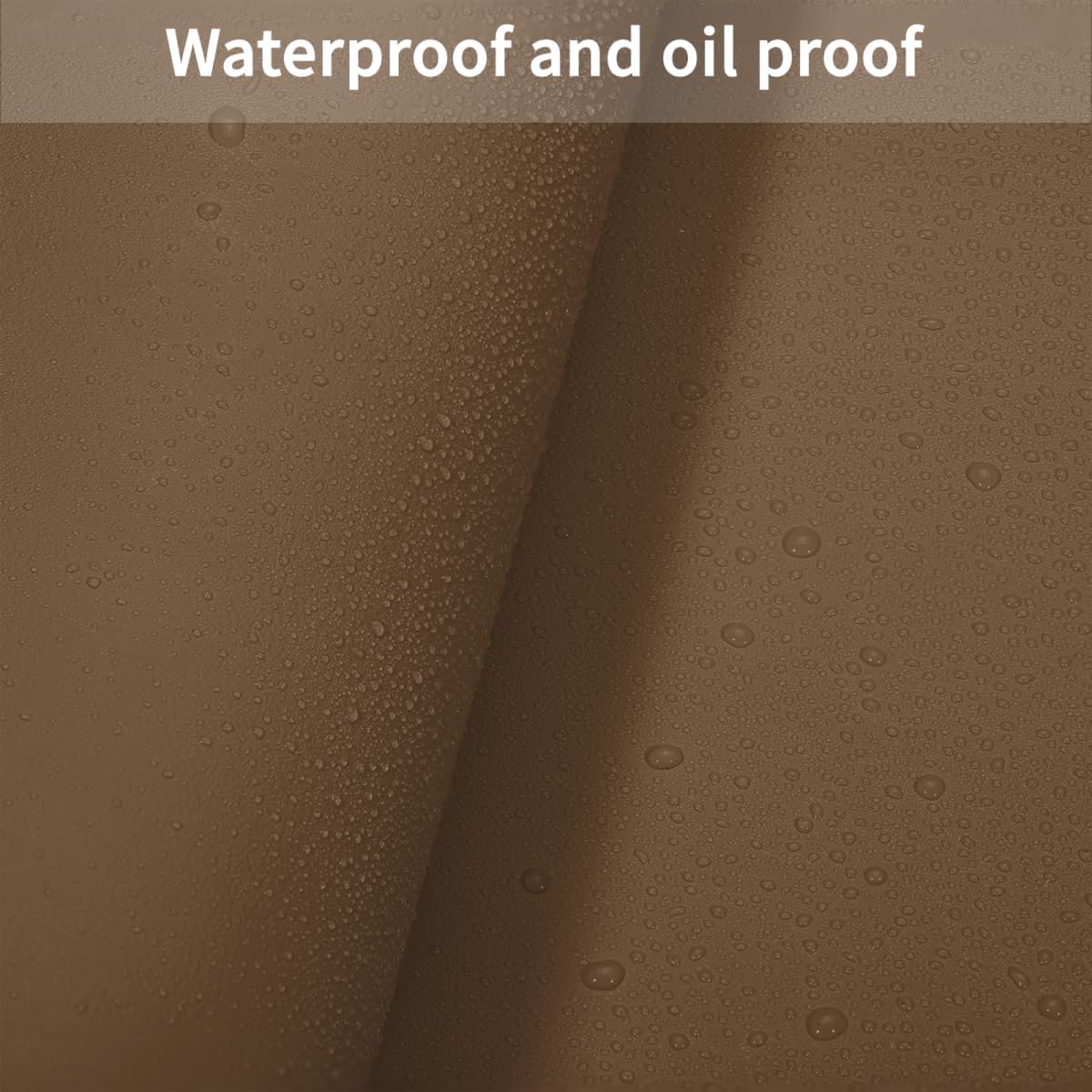Leather Table Cover,1.8mm Thick,40x40 Inch Table Protector,Table Protector for Dining Room Table,Dining Table Cover,Table Cover Protector.(Mud Color+Champagne Gold,40x40)