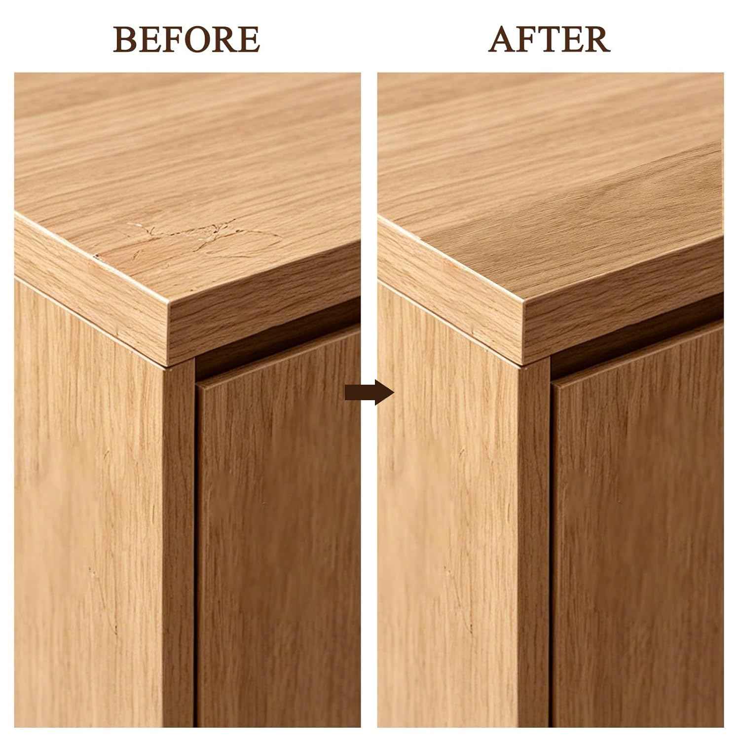 GSCIT Club Red Oak Wallpaper, 2.4 inch X 15ft Self Adhesive Wood Grain Repair Tape Walnut Repair Patch for Tables, Chairs, Baseboards, Doors, Windows, Floors, Handicraft DIY.