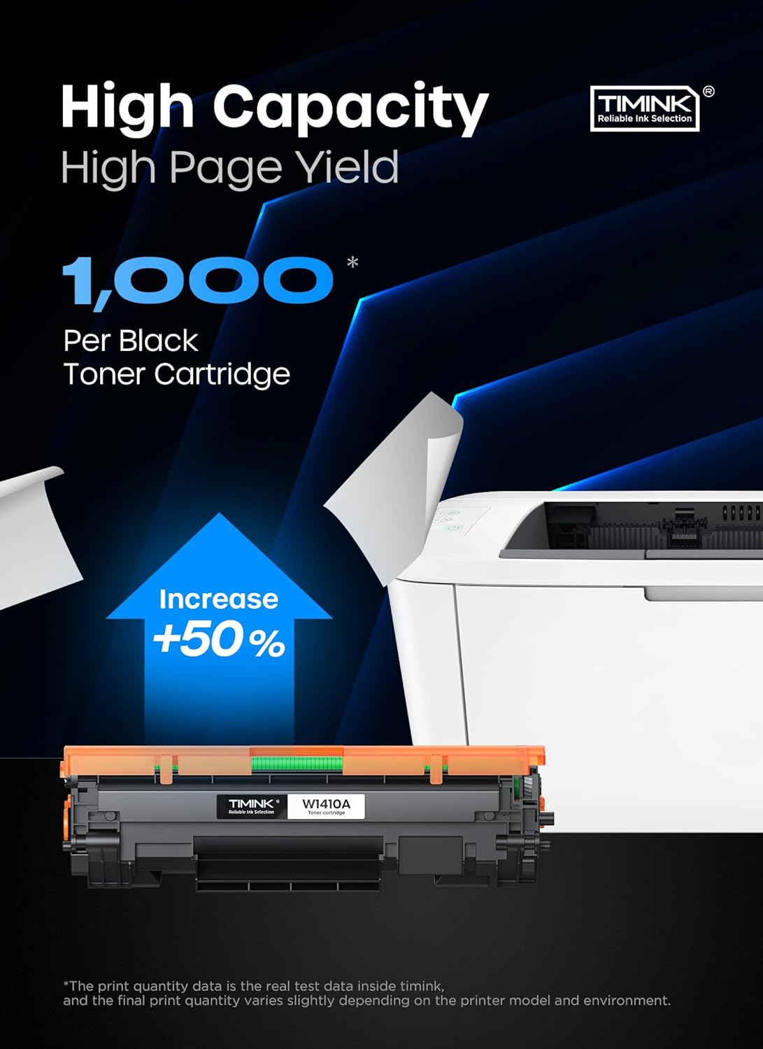 141A Toner Cartridge with Chip, High Yield Replacement for HP 141A W1410A 141X W1410X Black Toner Cartridge, Compatible with LaserJet Pro M110w MFP M139w M140w Printers(2 Black)