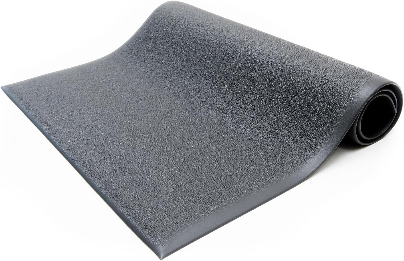 Anti-Fatigue Floor Mat, 3 ft. x 12 ft., Black (AFTX38-3x12BLKBEV)