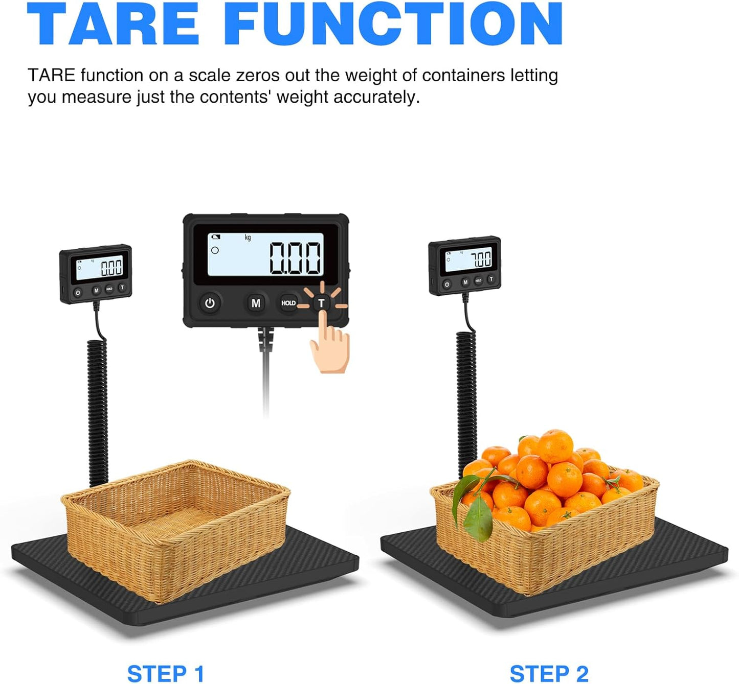 MAXUS Shipping Scale 440LB/10g Accuracy, Postal Scale for Packages with Hold and Tare Funtion, Digital Postage Scale for Luggage Warehouse Market & Home Use - Lumora Desk