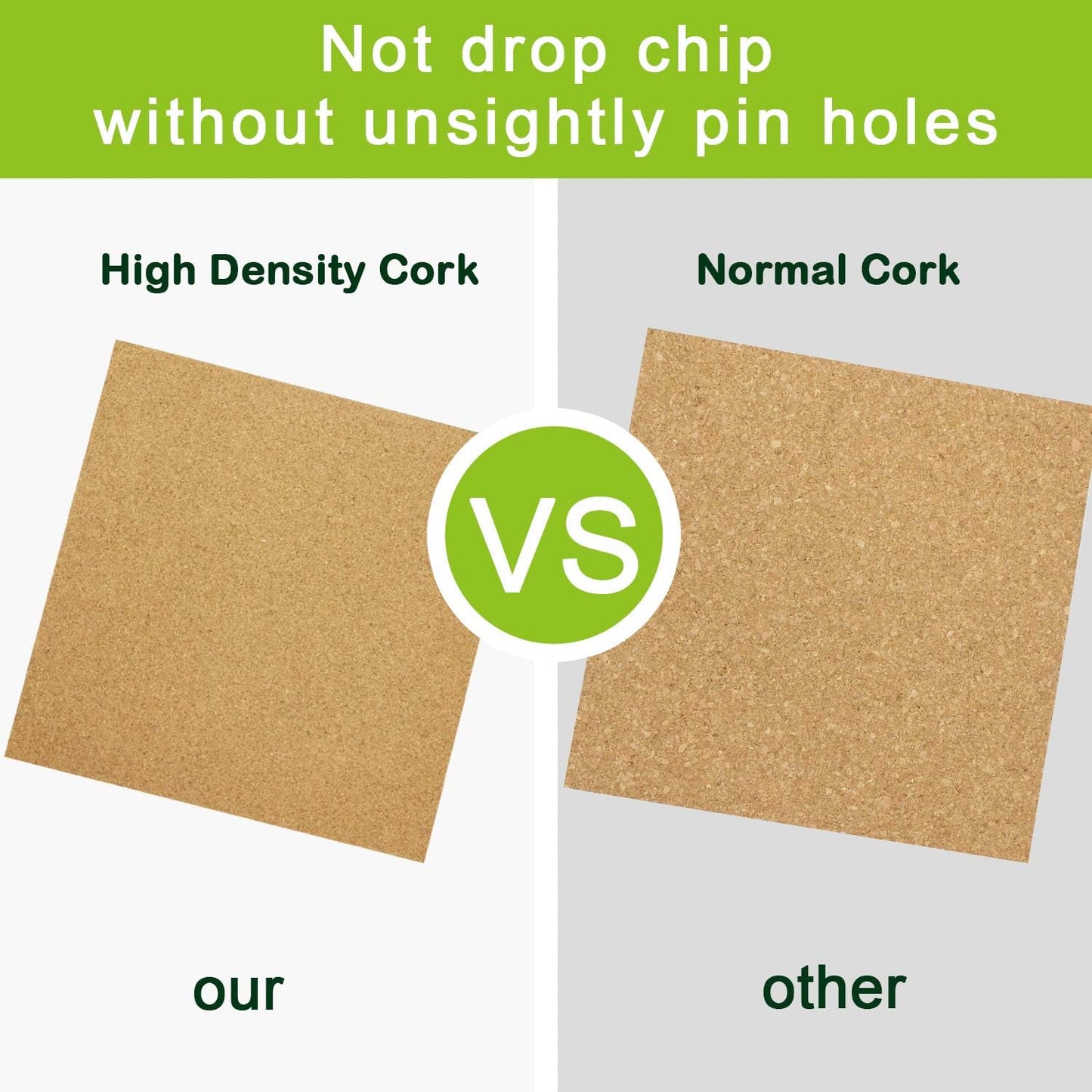 Cork Board Tiles 12"x12" - 1/2" Thick 5 Pack Cork Board Square Bulletin Boards Self Adhesive Corkboards for Walls Pin Boards Corkboards for Office Home School Decor - Lumora Desk