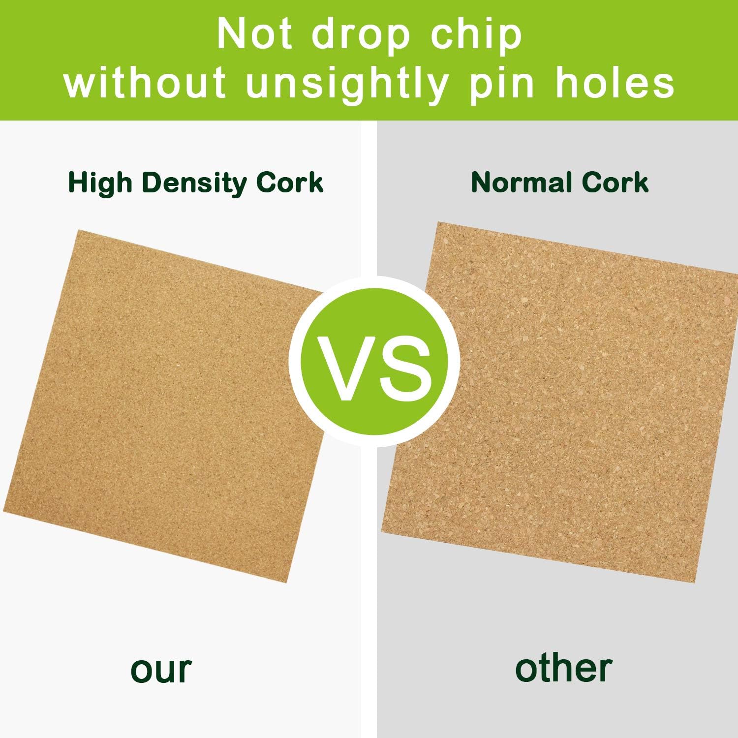 Cork Board Tiles 12"x12" - 1/2" Thick 5 Pack Cork Board Square Bulletin Boards Self Adhesive Corkboards for Walls Pin Boards Corkboards for Office Home School Decor - Lumora Desk
