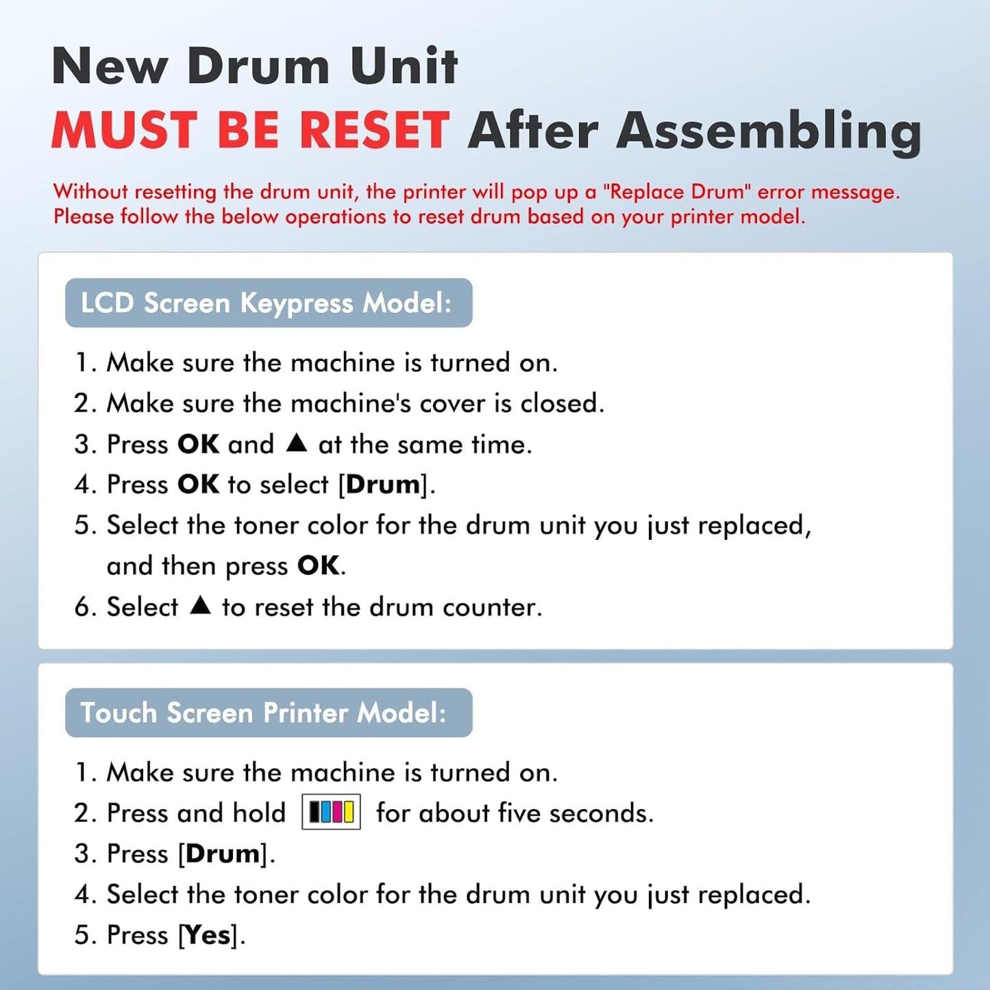 DR229 DR229CL Drum Unit 4-Pack Compatible Replacement for Brother DR229 DR-229CL for MFC-L3780cdw MFC-L3720cdw HL-L3220cdw HL-L3280cdw HL-L3295cdw DCP-L3560cdw Printer