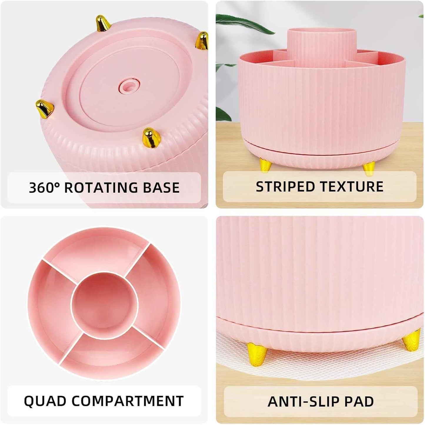 Pink Office Desk Accessories, 15pcs Office Supplies 360°Pen Holder , Stapler, Staple Remover, Tape Dispenser,Tape Refills, Binder Paper Clips Kit, Scissor, Cute Desk Accessories for Women Gift Set