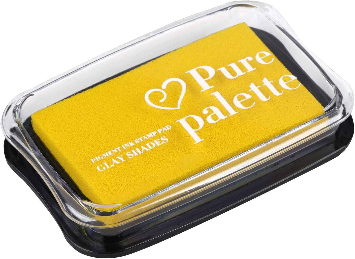 Fstaor Large Yellow Ink Pad for Rubber Stamps, 4×2.6 inch Ink Pads Permanent for Paper Wood Fabric - Yellow