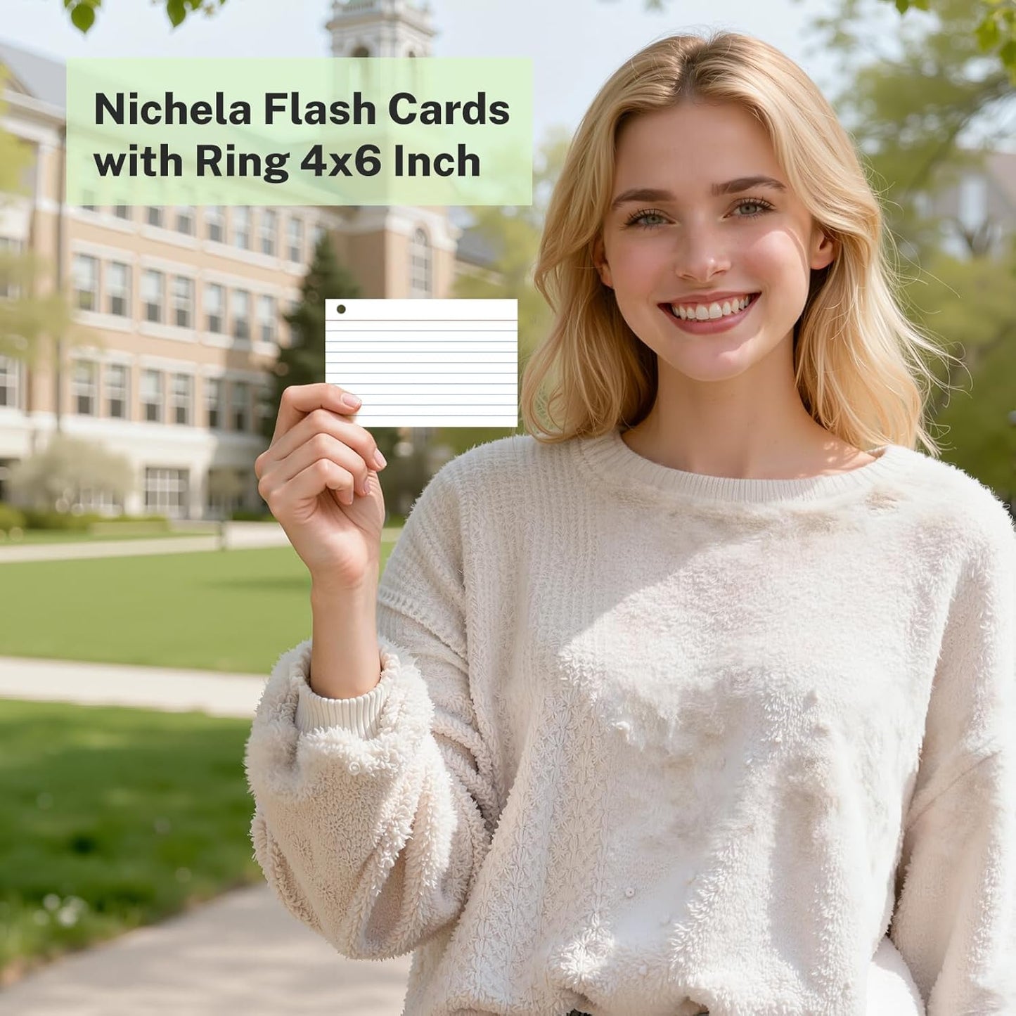 160 Pcs Index Cards with Ring 4 x 6 Inch Colored Heavyweight Ruled Flash Cards, Flashcards with Ring for School & Office Supplies and Home Organization, Durable Study To Do List Lined Note Cards