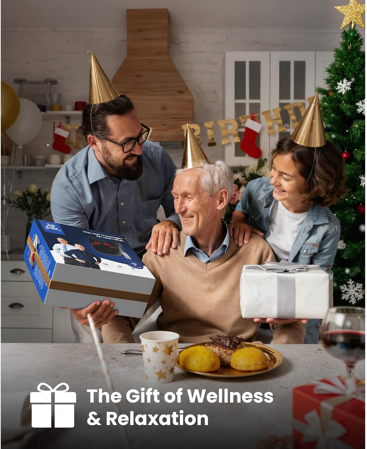 BOB AND BRAD Back Massager for Pain Relief Deep FSA Eligible HSA Eligible EZBack Prime Corded Design Shiatsu Neck and Back Massager with Heat for Back,Shoulders,Body Muscle Tissue Gifts for Women Men