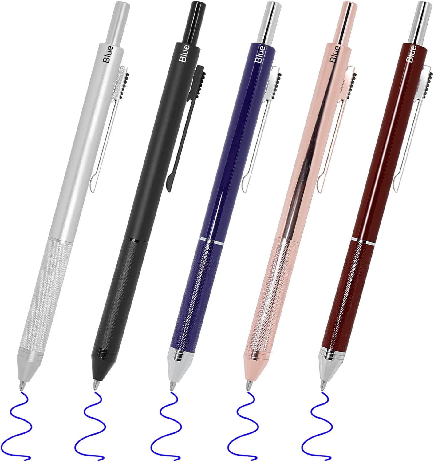YOUMI Multicolor pen 4 in 1 Multifunction Pen with Metal Cased 0.5mm Mechanical Pencil Red Ballpoint Pen Blue BallpointPen and Black Ballpoint Pen Gift for Journaling (Red)