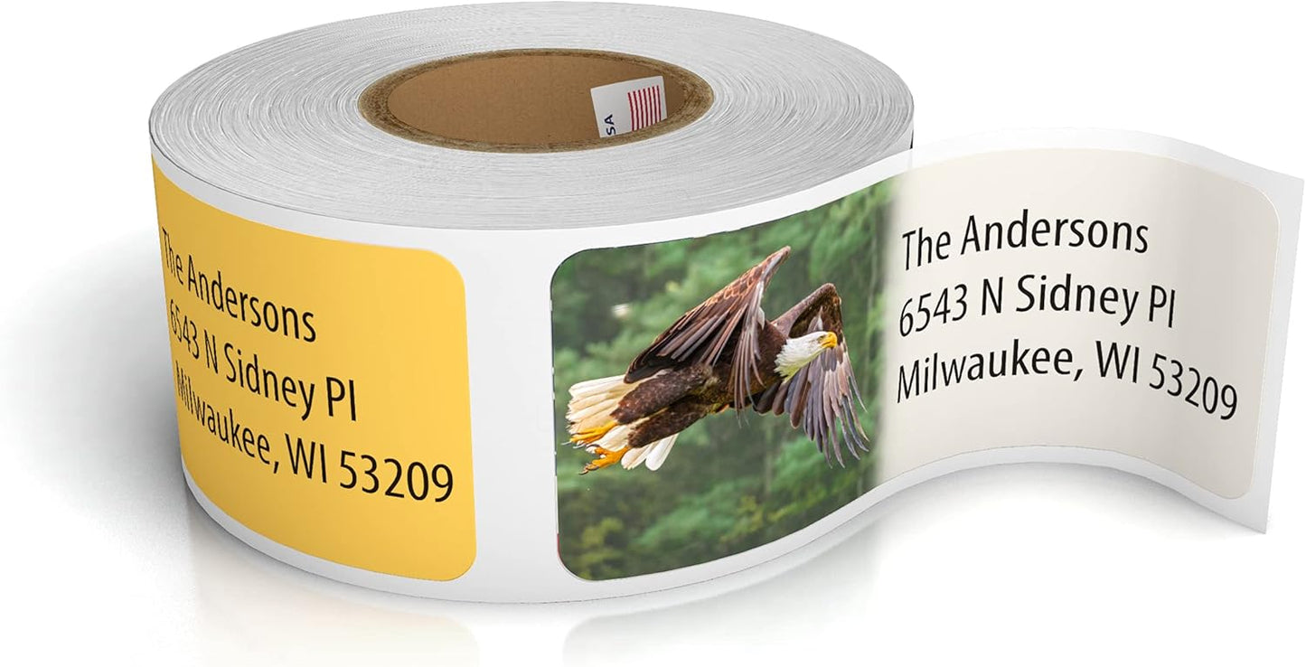 Customized Personalized Address Labels - Made in The USA by Kenco (250 Labels, Forest Wildlife) - Lumora Desk