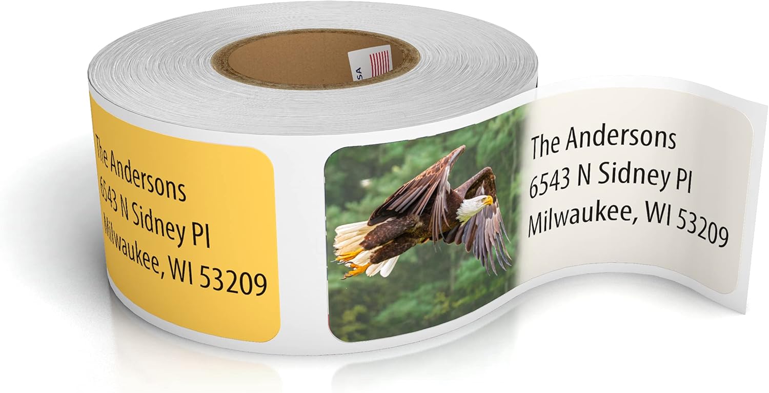 Customized Personalized Address Labels - Made in The USA by Kenco (250 Labels, Forest Wildlife) - Lumora Desk