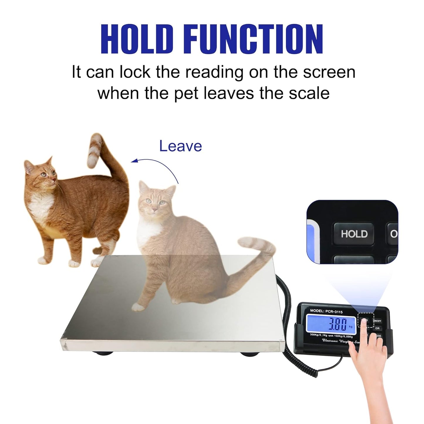 Charmline 660lbs x 0.2oz High Accuracy Digital Postal Scales, Shipping Scale with 15x12 Stainless Steel Platform, Heavy Duty Scale for Packages/Small Business/Postage/Luggage