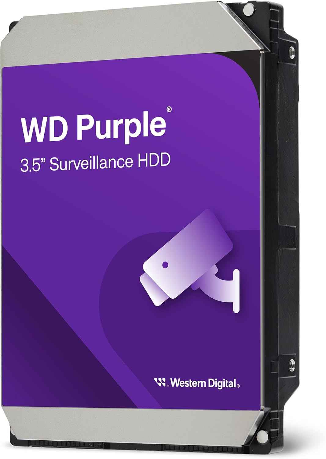 Western Digital 8TB WD Purple Surveillance Internal Hard Drive HDD - SATA 6 Gb/s, 256 MB Cache, 3.5" - WD85PURZ