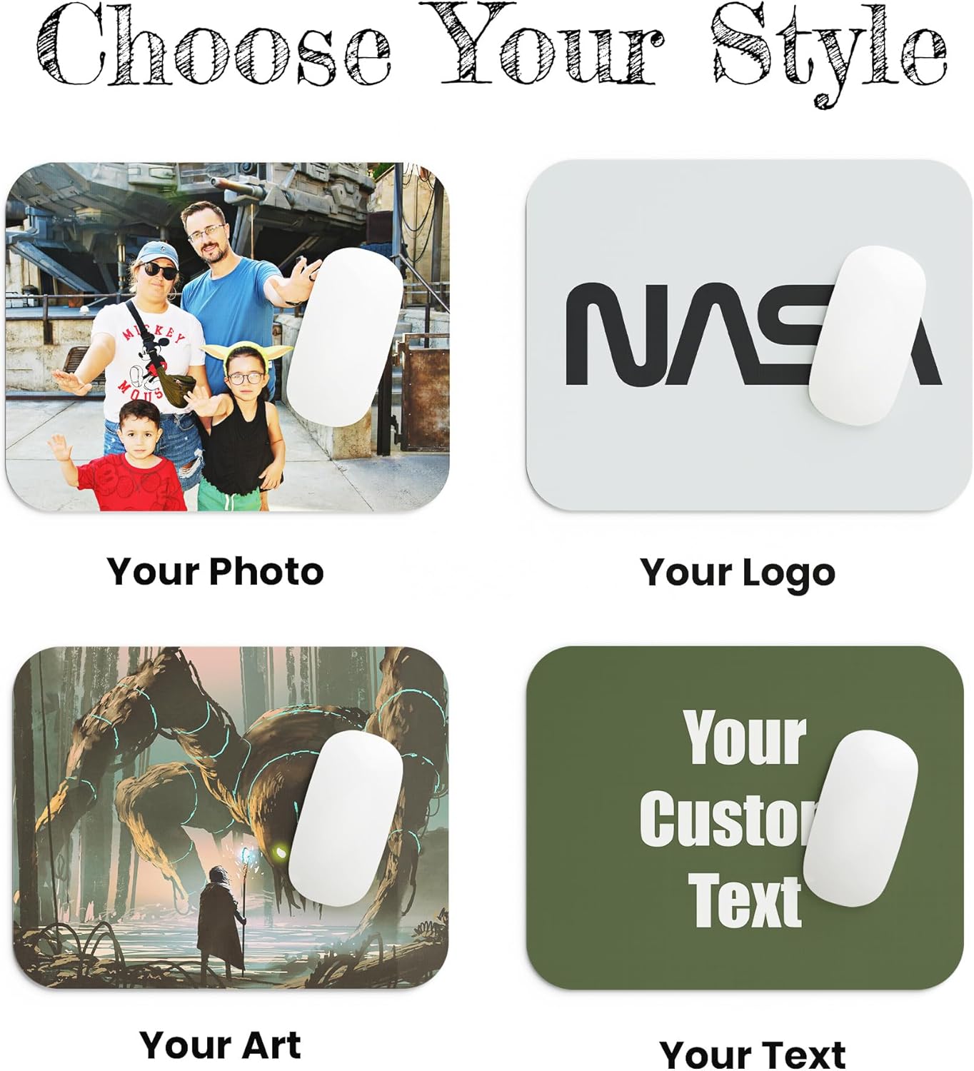 Custom Desk Mat – 10x16” Personalized Desk Pad with Photo, Text, or Logo | Seamless Neoprene Mat for Office, Gaming & Daily Use