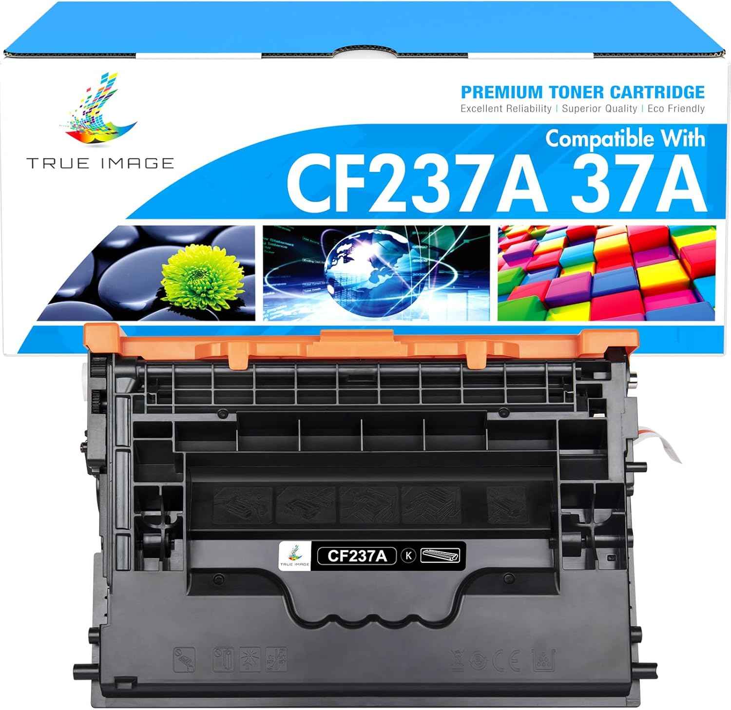 37A Black Toner Cartridge M607 M608 Compatible for HP 37A CF237A 37X LaserJet Enterprise M607n M607dn M608dn M608n M608x M608dh M608dh M609x M609 MFP M633 M632 M631 M631h M633fh Printer Ink (1-Pack)