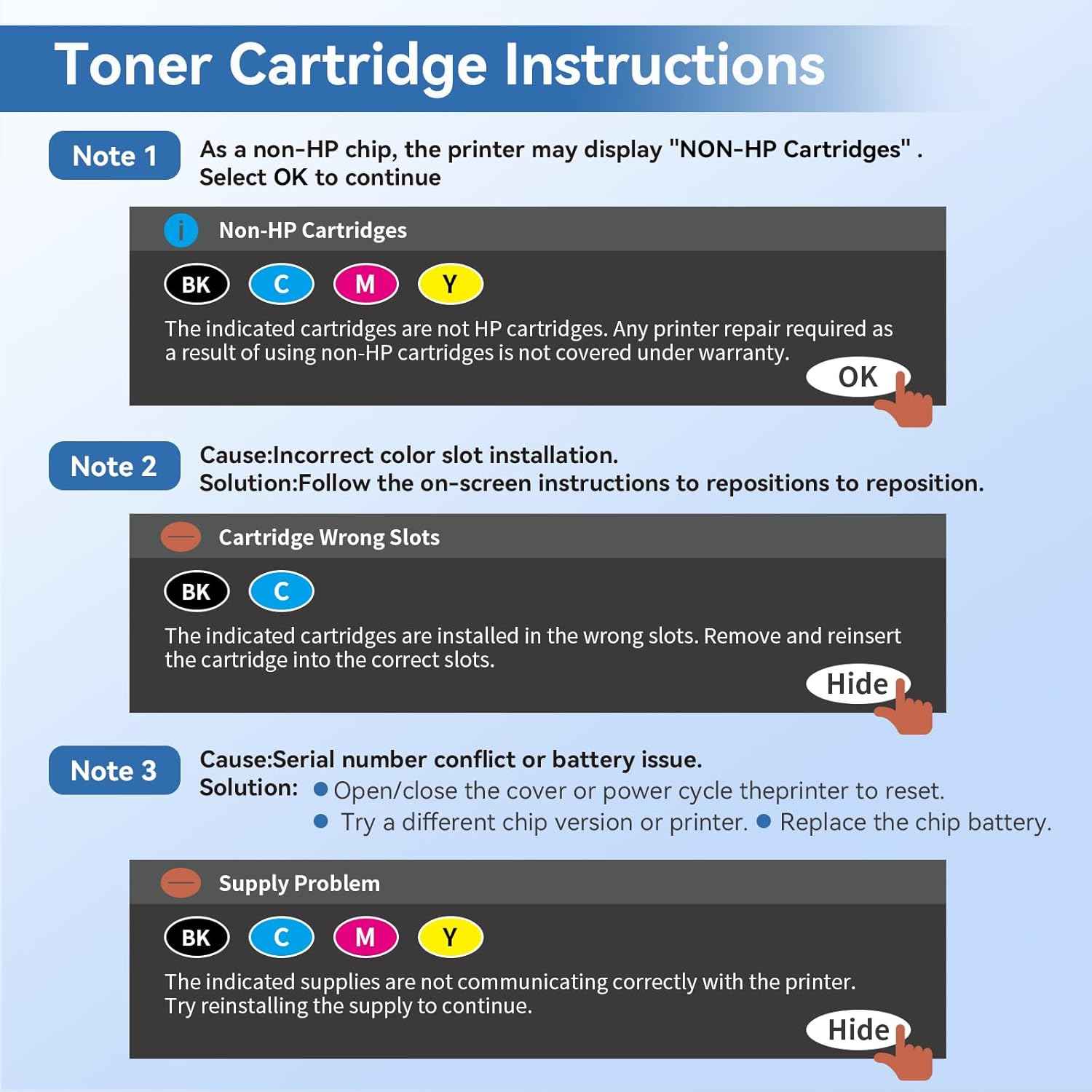 MYTONER 218A Toner Cartridges 4 Pack 3301fdw [with Chip] Compatible Replacement for HP 218A W2180A 218 218X W2180X for Color Laserjet MFP 3301fdw 3301cdw Pro 3201dw 3301sdw Printer High Yield, B/C/M/Y