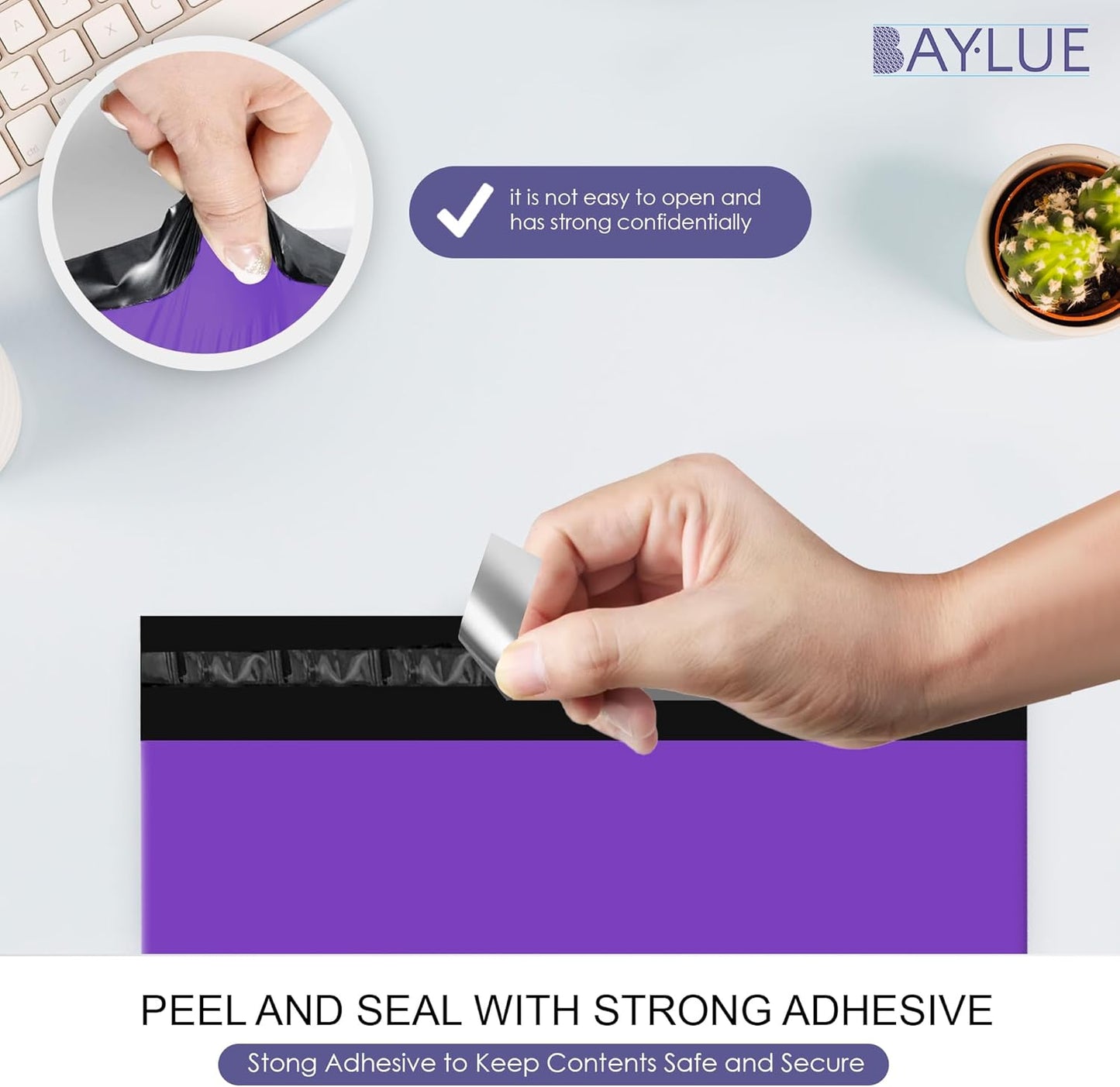 Purple Poly Mailers 9x12 Inch | Strong Adhesive Self-Seal mailer Bags | Tamper, Tear, Water Resistant Shipping Envelopes | Thick Strong Material Polymailer Bags Clothing Bag | 1000 Pack Bulk - Lumora Desk