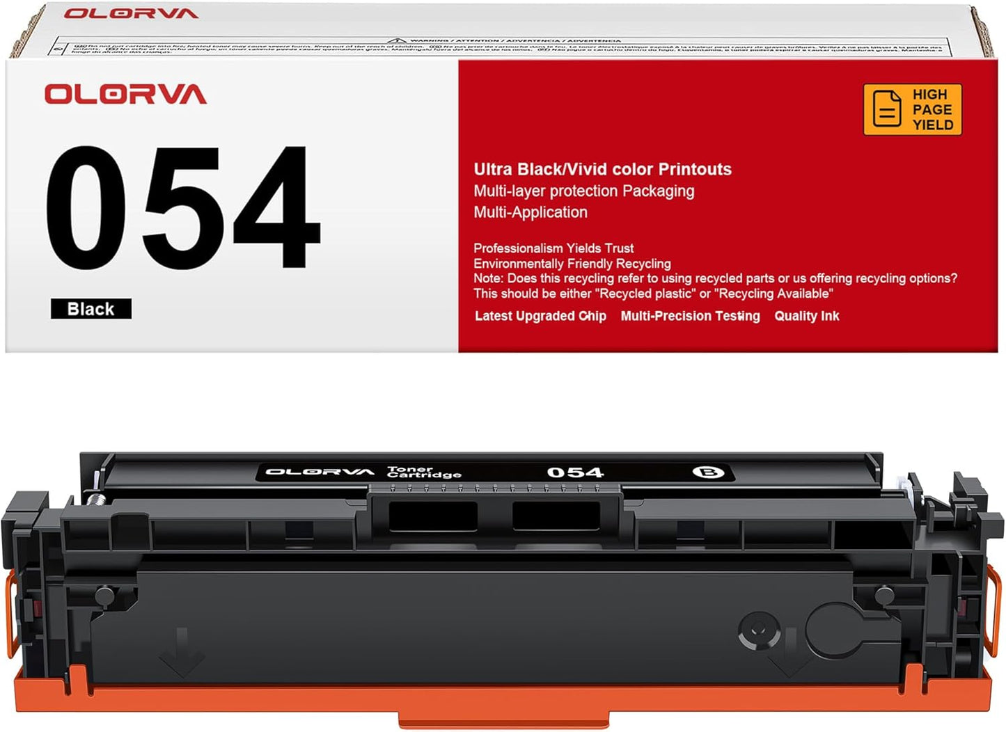 054 Black Toner Cartridge - Compatible Replacement for Canon 054 054H Toner, Works with Canon Color imageCLASS MF642Cdw Toner Cartridges, MF644Cdw, MF641Cdw, MF644Cdw, LBP622Cdw Laser Printer (1-Pack)