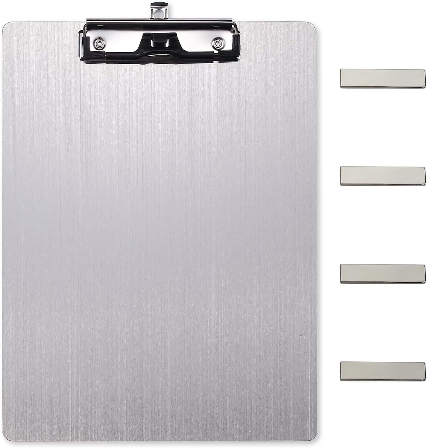 Stainless Steel Magnetic Clipboard with Pen - Multiple Sizes, Magnetic Design, Essential for Office and Home (9.2 x 12.5 Inches)