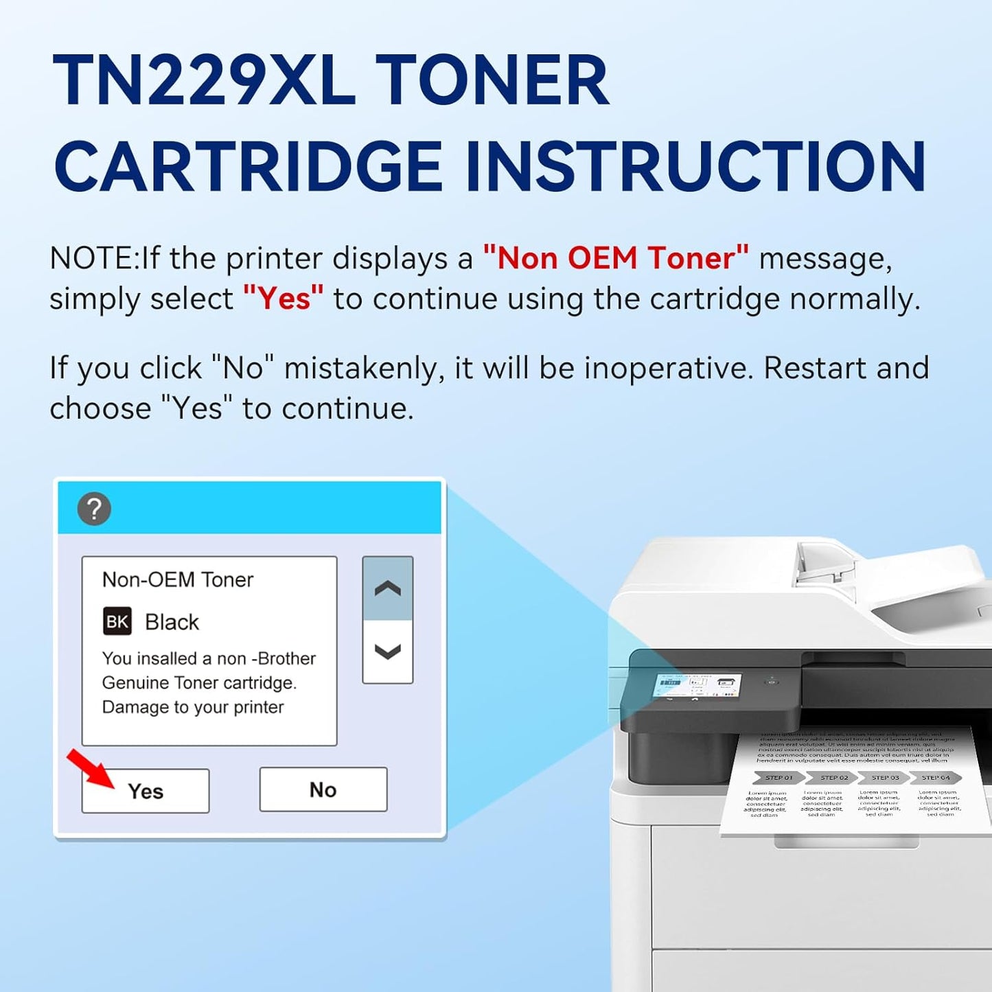 TEINO Compatible TN229XL Black Toner Cartridges Replacement for Brother TN229XL TN229 TN229XLBK TN 229 TN 229XL Toner for MFC-L3720CDW MFC-L3780CDW HL-L3220CDW HL-L3280CDW HL-L3300CDW Printer (2 Pack)
