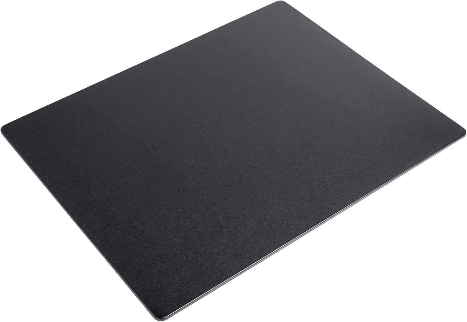 Black Leather 24" x 19" Desk Mat Without Rails