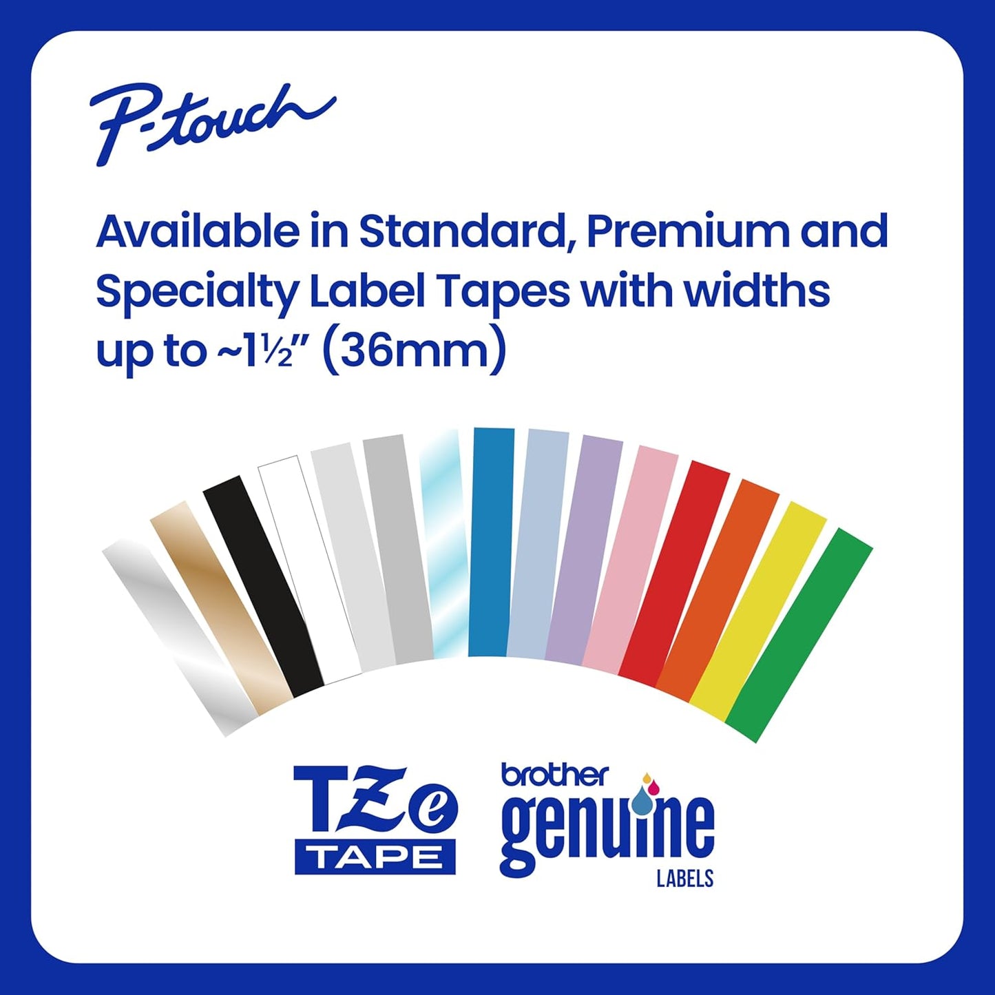 Brother TZe135 Laminated Tape, 1/2 Inch, White on Clear