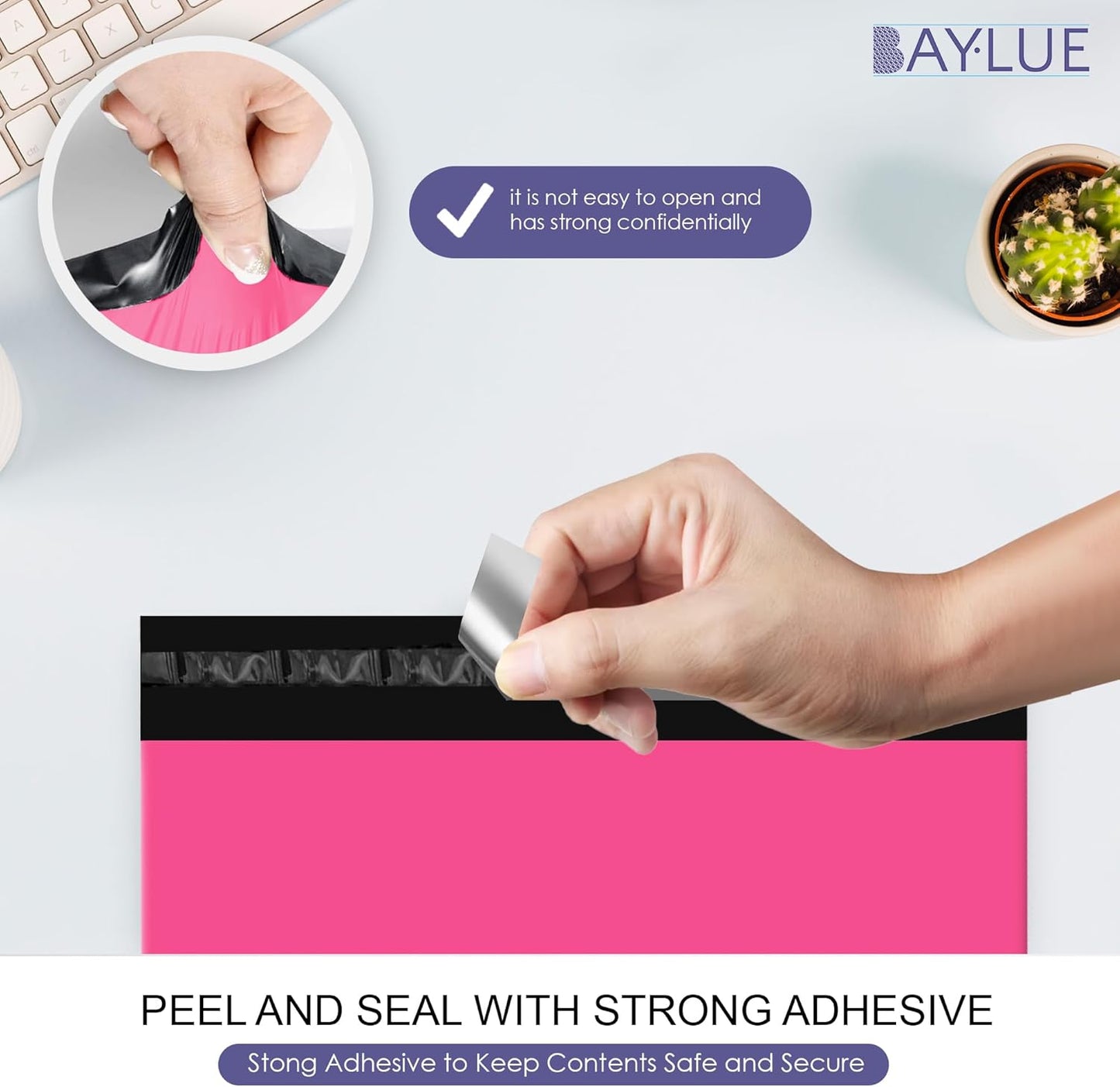 Hot Pink Poly Mailers 9x12 Inch | Strong Adhesive Self-Seal mailer Bags | Tamper, Tear, Water Resistant Shipping Envelopes | Thick Strong Material Polymailer Bags Clothing Bag | 1000 Pack Bulk - Lumora Desk