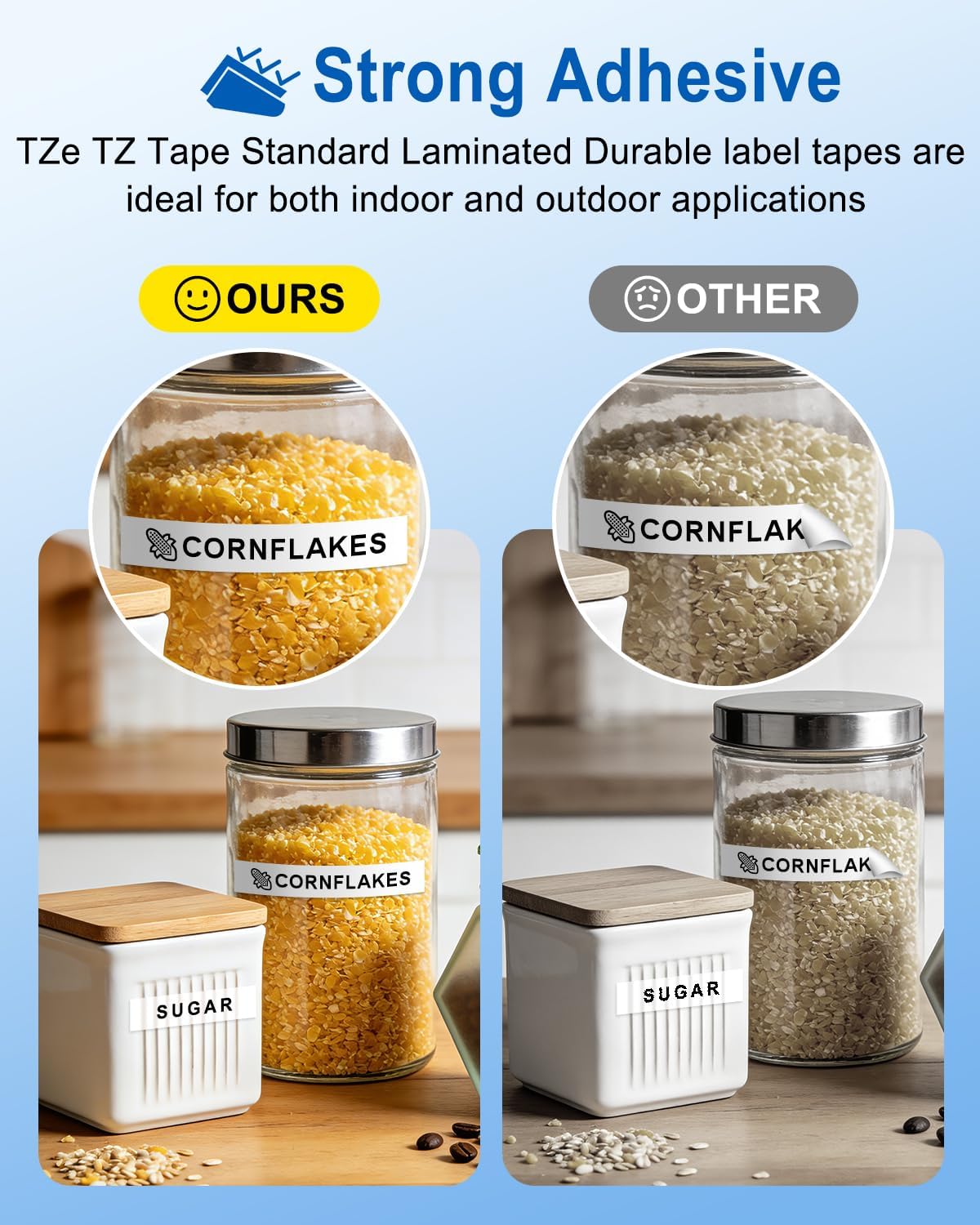 TZe-231 Replacement for Brother Label Maker Tape 12mm 0.47 Laminated White, TZe 231 TZ Tape Refills 1/2 Inch Compatible with Brother P-Touch PT-D210 D220 H110 D400 D410 D610BT, Black on White, 4-Pack