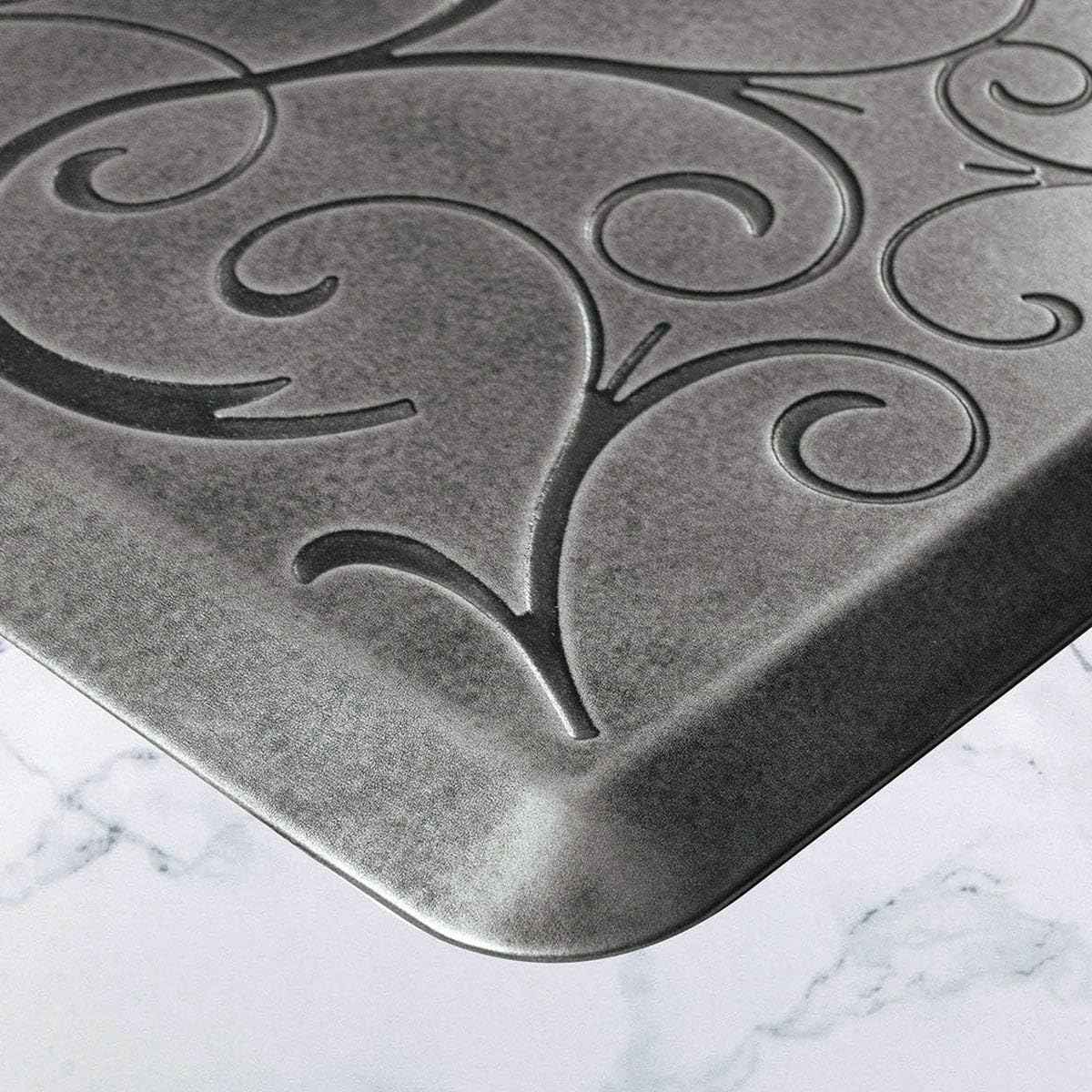 WellnessMats Bella Collection Anti-Fatigue Floor Mat, Polyurethane – Ergonomic Support Pad for Home, Kitchen, Garage, Office Standing Desk – Water Resistant - Made in USA