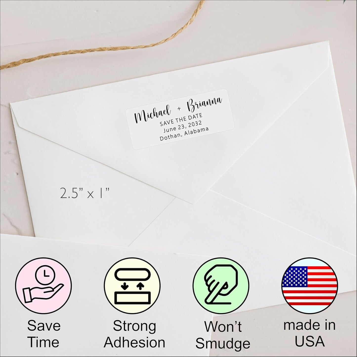 White Address Labels - Personalized Return Address Labels, Mailing and Shipping Stickers for Envelopes, Packages, Business, Home Use (Chic Script) - Lumora Desk