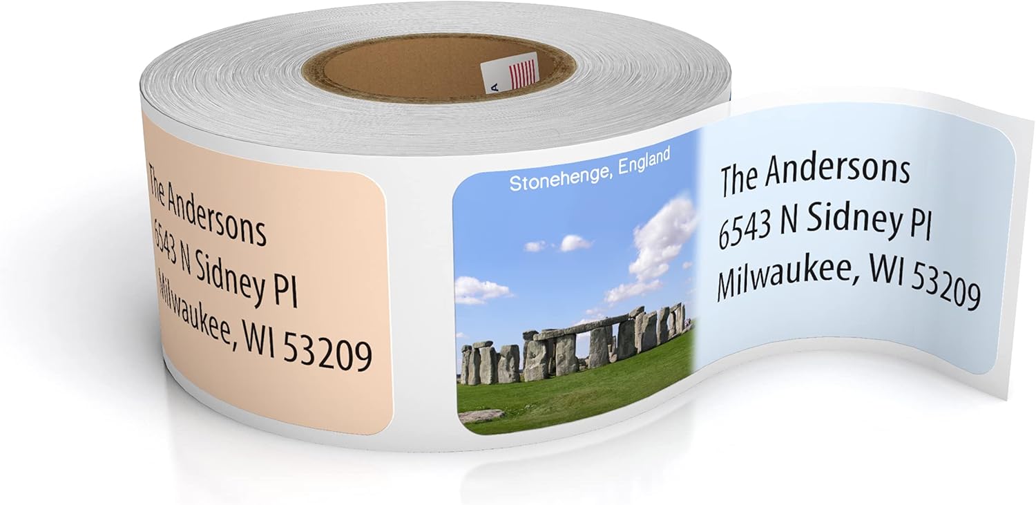 Customized Personalized Address Labels - Made in The USA by Kenco (250 Labels, World Destinations) - Lumora Desk