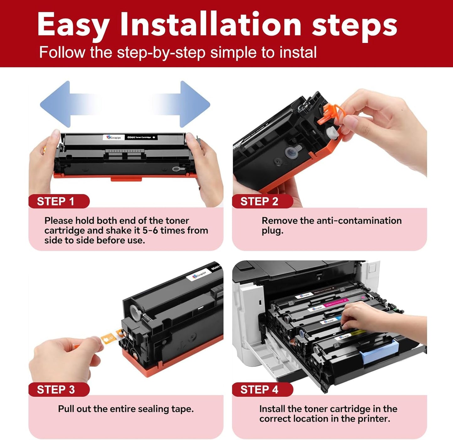 069H / 069 High Yield Toner Cartridge Set :Compatible Replacement Canon 069H Toner for Canon MF753Cdw / 069 / 069H Toner Cartridge for ImageCLASS MF753Cdw MF751Cdw MF750C LBP674Cdw Printer