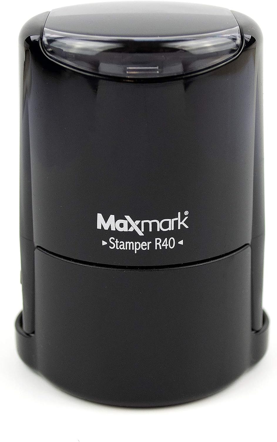 Round Notary Stamp for State of North Dakota- Self Inking Stamp - Top Brand Unit with Bottom Locking Cover for Longer Lasting Stamp - 5 Year Warranty