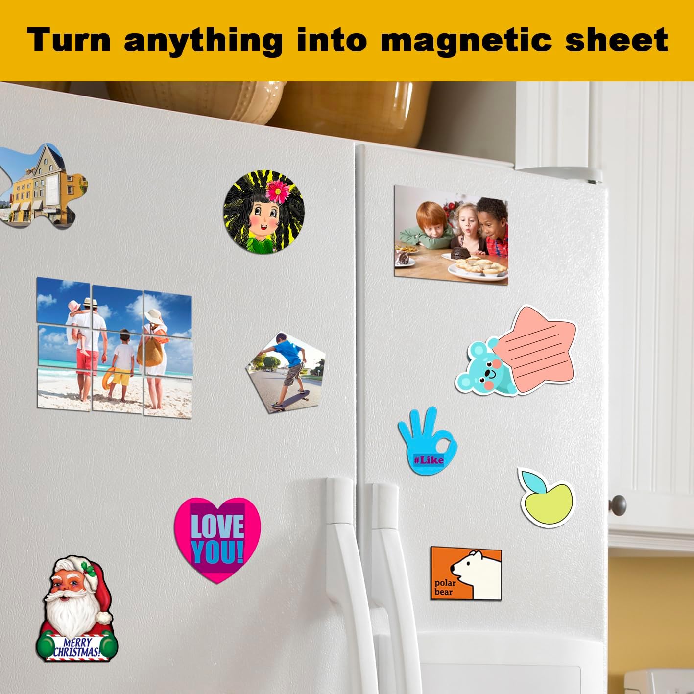 Magnetic Adhesive Sheets, 4x6 inch,12 Pack, Flexible Magnet with Self Adhesive Backing for Crafts and Pictures.(4x6 Inch)