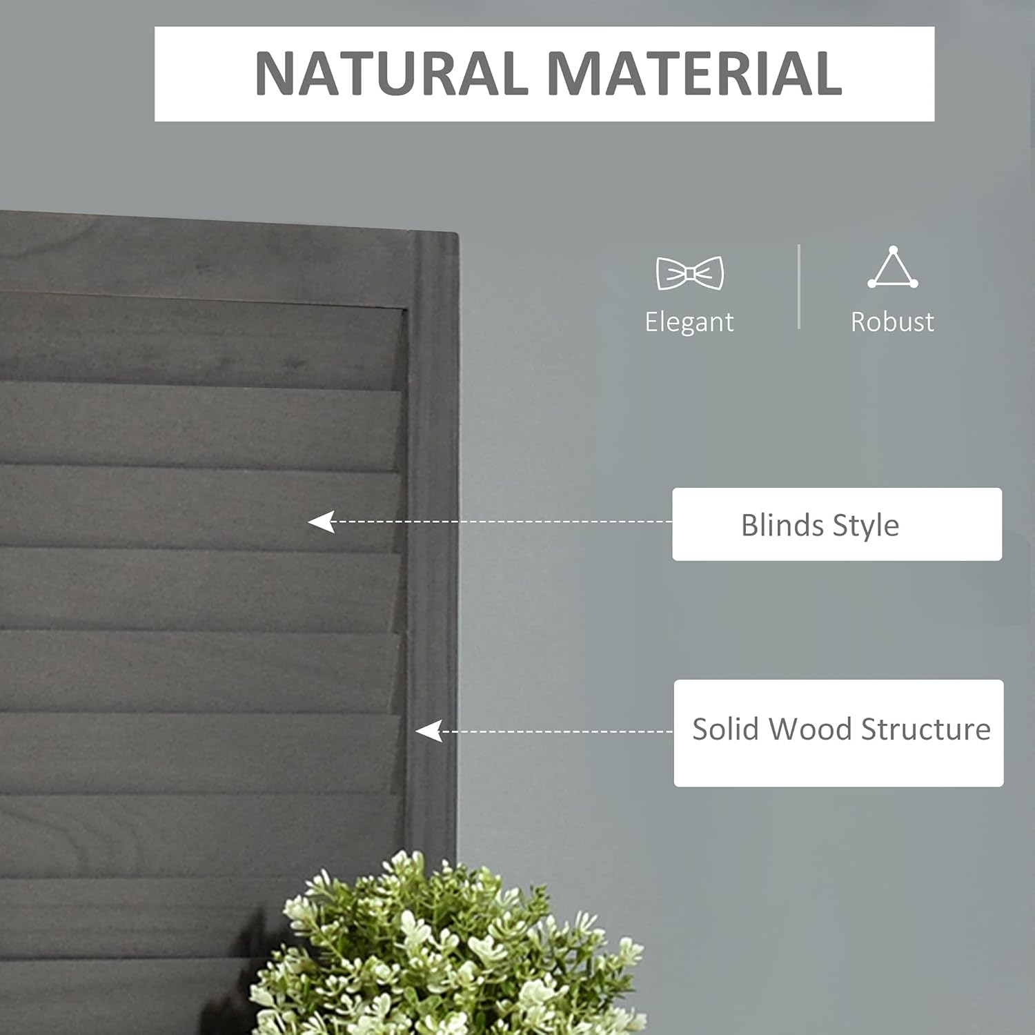 NicBex Room Divider 4 Panel Room Dividers with Storage Shelves Partition Room Dividers and Folding Privacy Screens 5.6 FT Wall Divider for Home, Office, Room Separation,63.75"W x 0.75"D x 67"H, Gray - Lumora Desk