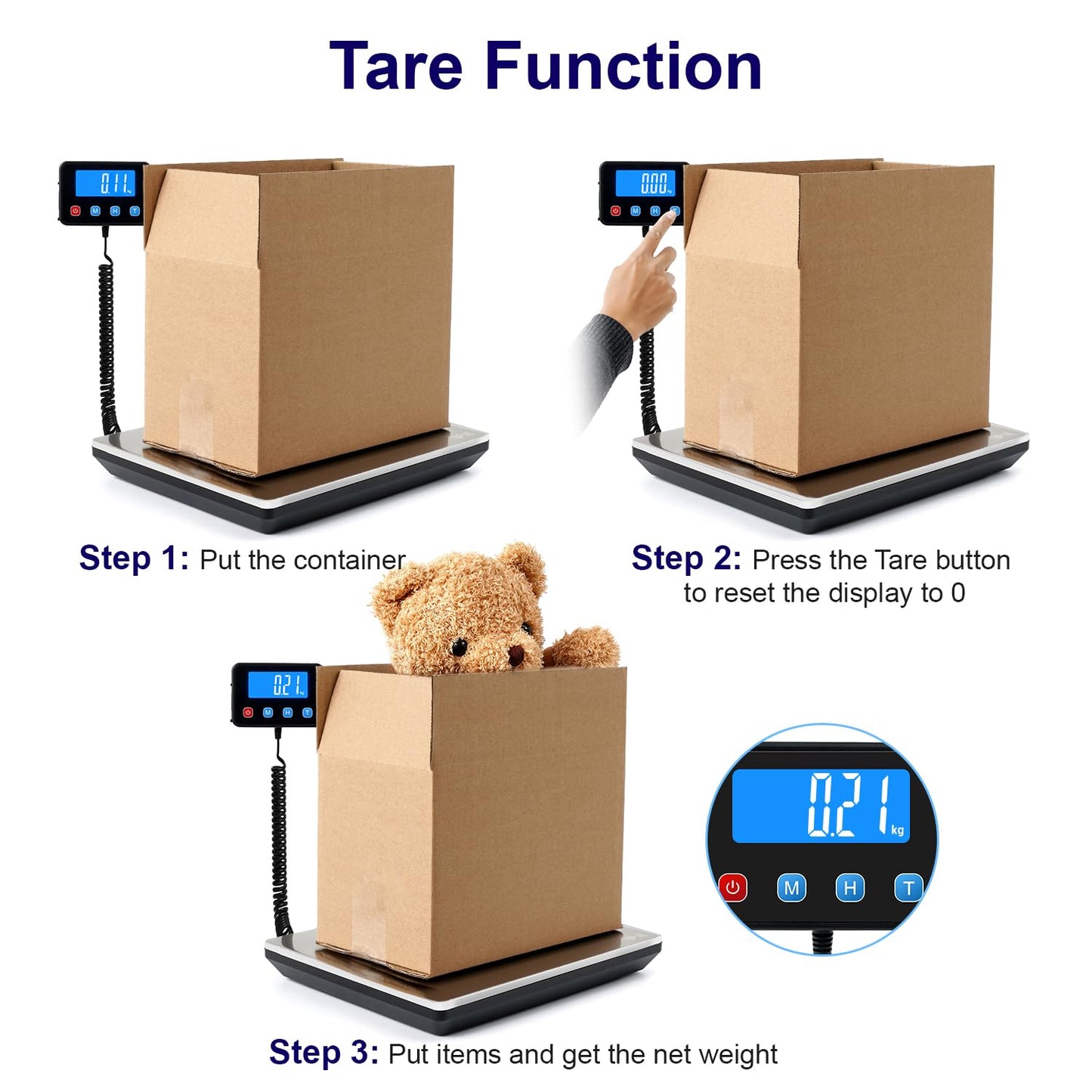 Digital Shipping Postal Scale 0.5 oz High Accuracy！440lb Commercial Weight Scale for Package, Small Business, Mail, Warehouse, Home, Battery & Charging Cable Included - Lumora Desk