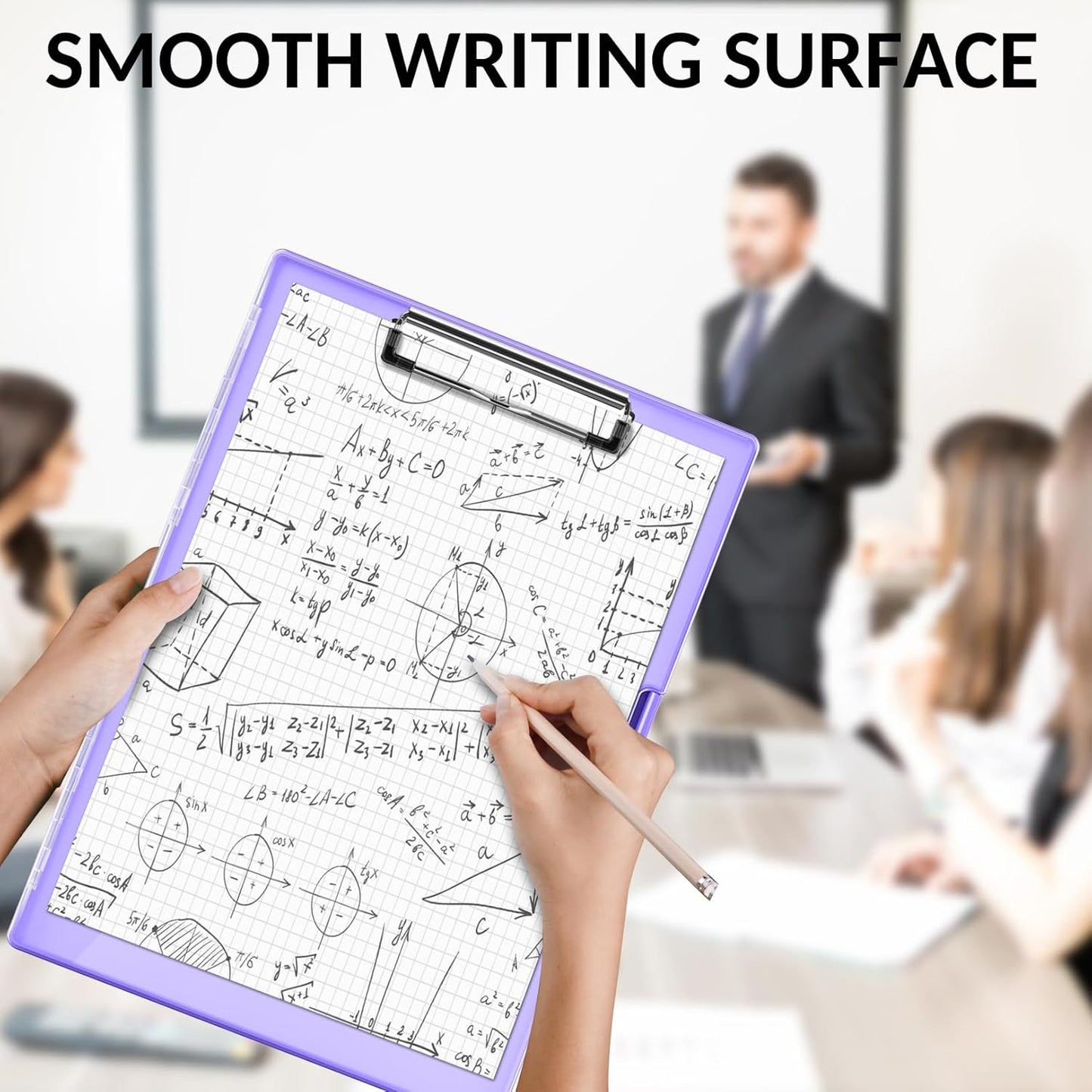 Sooez Clipboard with Storage, Heavy Duty Cleaview Clip Boards 8.5x11 with Dual Storage, Dry Erase Plastic Nursing Clipboard, High Capacity Clipboards Folder for Teacher Nurse, School & Office Supplies