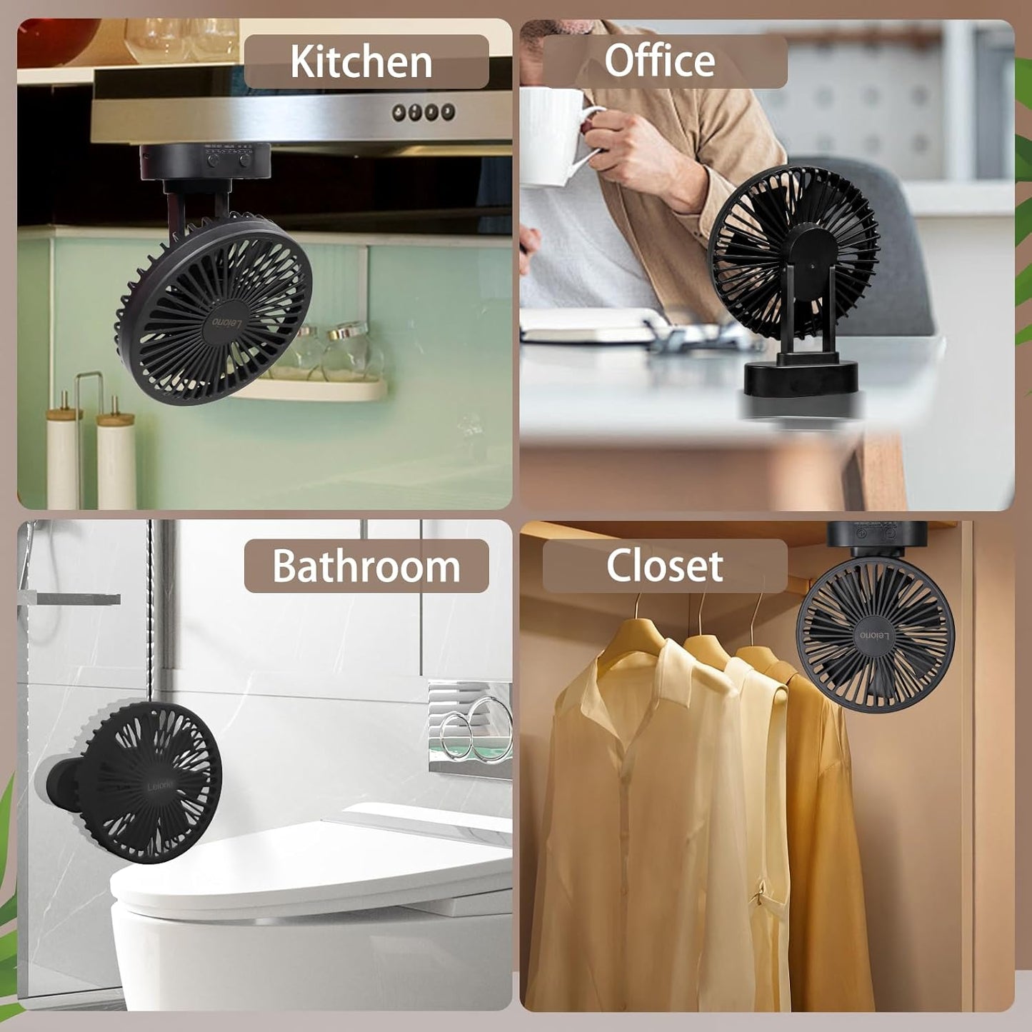 Small Fan Rechargeable,3 Speed Timable Cruise Fan with 90° Head Rotation,Portable Fans for Indoor,Outdoor,Travel,Office,Energy Efficient Ultra Usage Time Quiet Fans