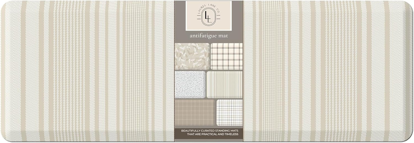 Anti Fatigue Mat by Laurel Lane Co. – Designer Anti Fatigue Mats for Kitchen Floor, Kitchen Mats for Floor, Desk Mat – Cushioned 0.75" Thick – Stain Resistant – Non-Skid Bottom – 20" x 60" - Lumora Desk