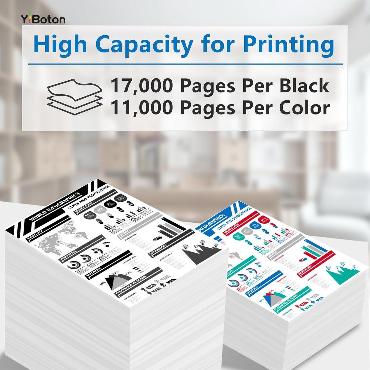 IM C2000 IM C2500 Compatible Toner Cartridge Replacement for Ricoh 842307 842308 842309 842310 for IMC2000 IMC2500 Printer (4 Pack)