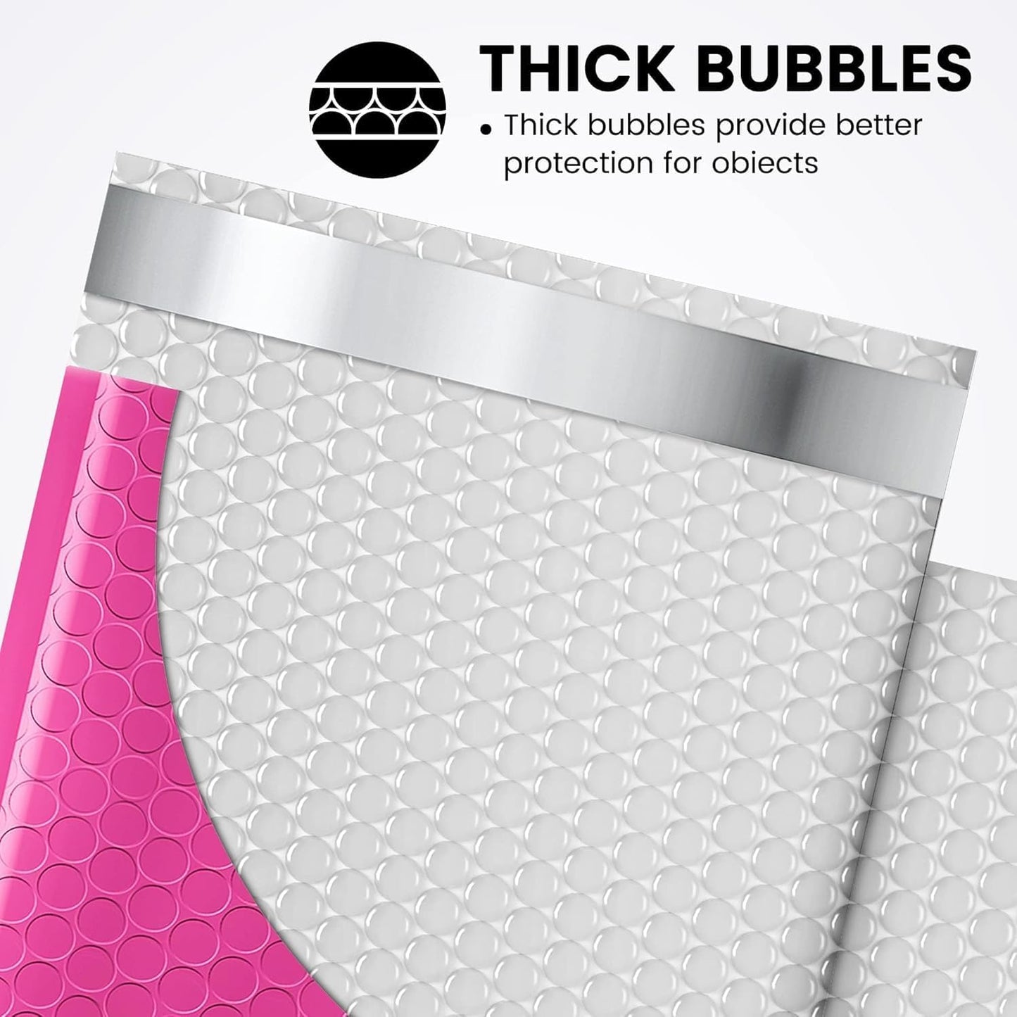 Fuxury Bubble Mailers 6x10" Pink Padded Envelopes 9600Pack Strong Adhesion Thick Padded Mailers for Small Business Mailing Small Items,Jewelry,Makeup