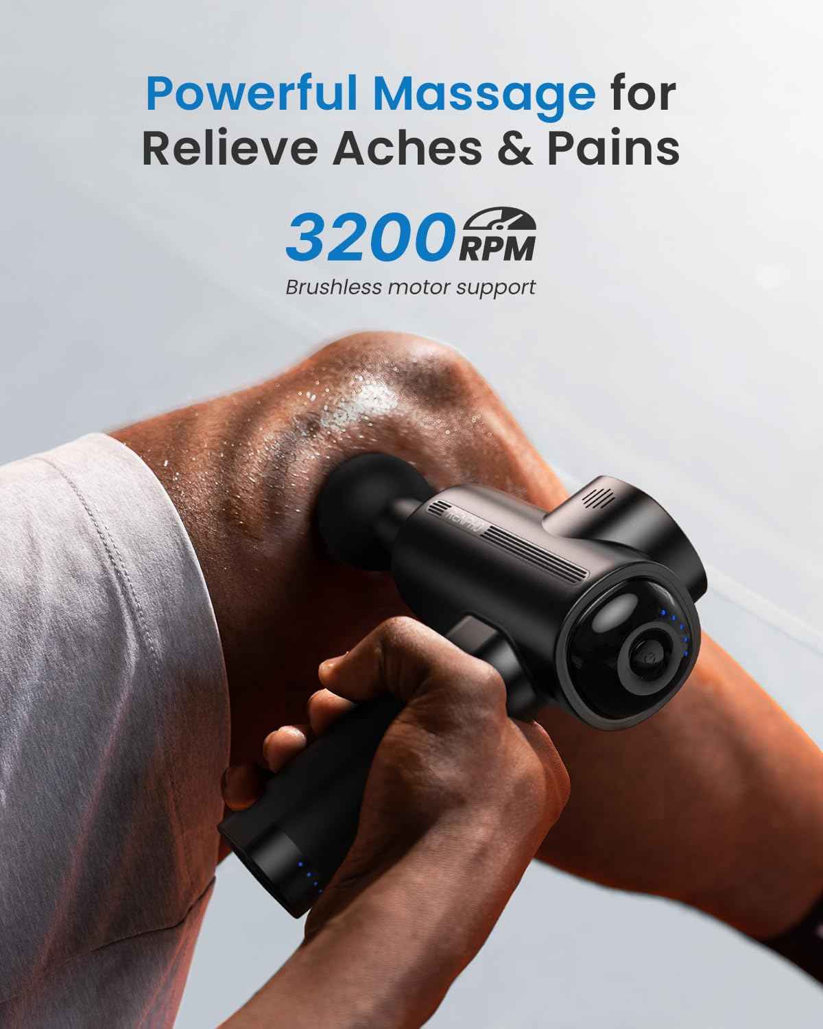 RENPHO Active 2 Massage Gun Deep Tissue, Fathers Day Dad Gifts, Percussion Handheld Neck Massager FSA Eligible, Electric Mini Back Massagers with Carry Case for Athletes Men Women, HSA