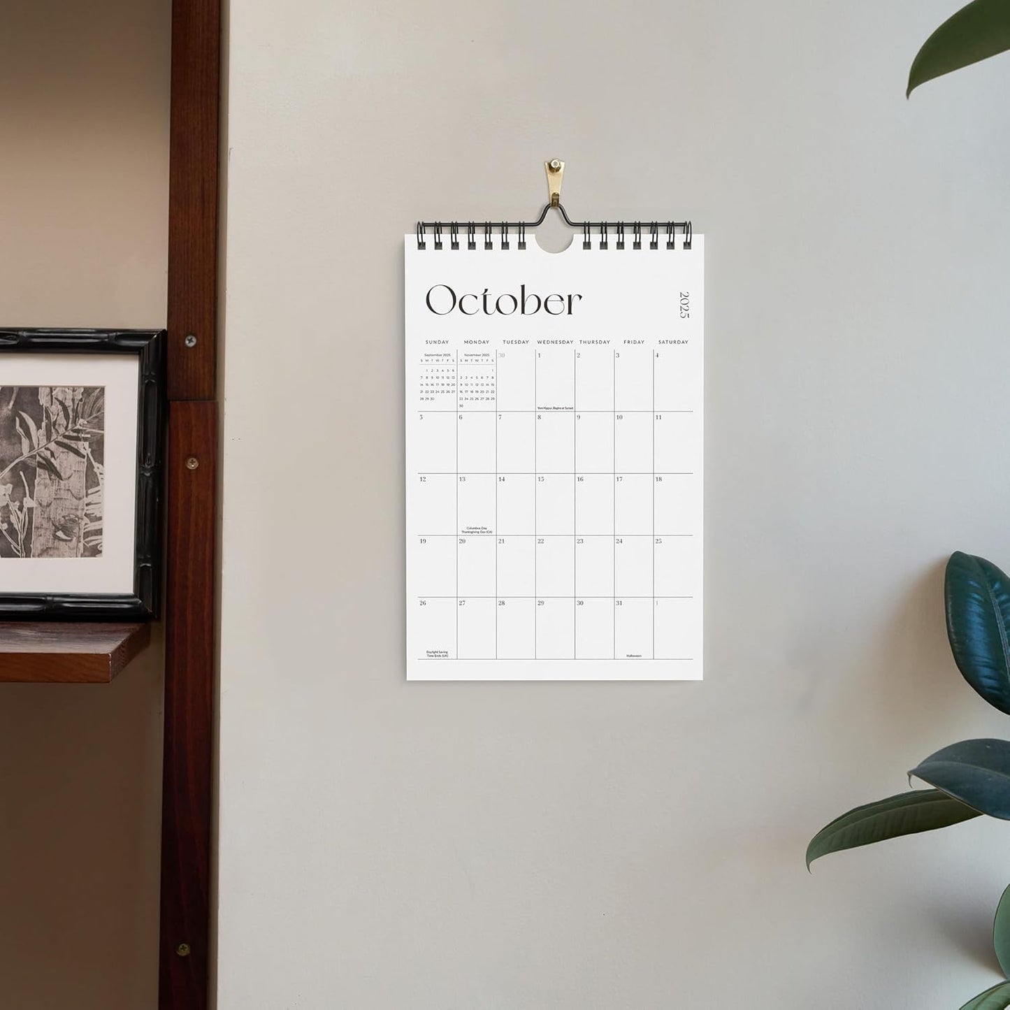 Cabbrix Mini Calendar 2025-2026 Wall Calendar, Vertical 6 x 9 inch Small Calendar July 2025 to December 2026, Easy Planning Little Notepad Calendar for Wall, Desk, Bulletin Board, Simplified